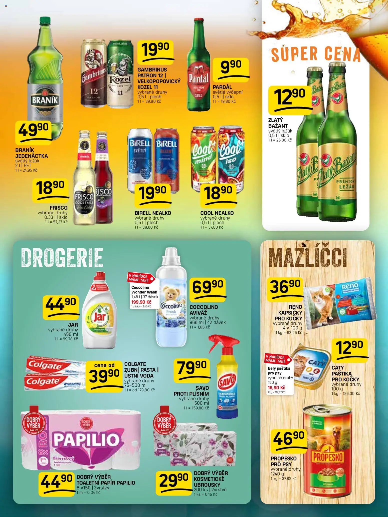 Flop leták od 10.06.2026 | Strana: 11 | Produkty: Voda, Savo, Kozel, Ubrousky