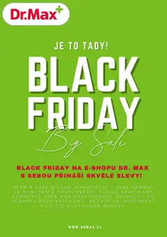 Náhled letáku Dr. Max Black Friday avízo od 28.10.2026