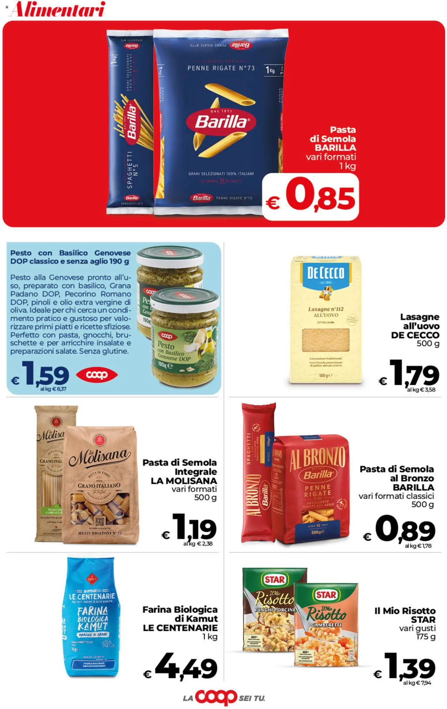 Volantino COOP del 02/10/2026 | Pagina: 18 | Prodotti: Pasta di semola, Penne, Spaghetti, Gamberetti