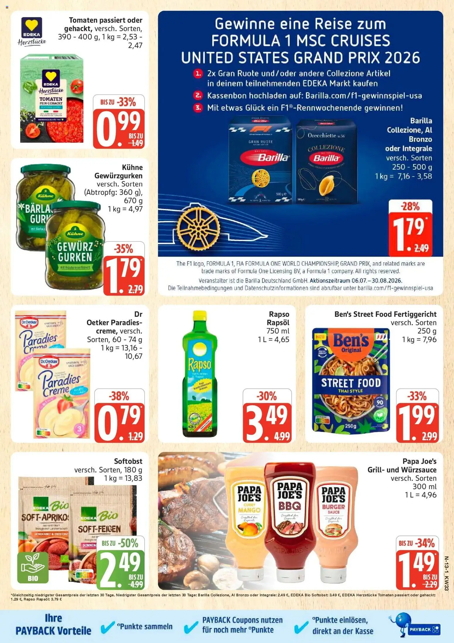 Edeka Prospekt Schleswig (ab 10.08.2026) » Angebote Online | Seite: 13 | Produkte: Burger, Tomaten, Creme, Mango