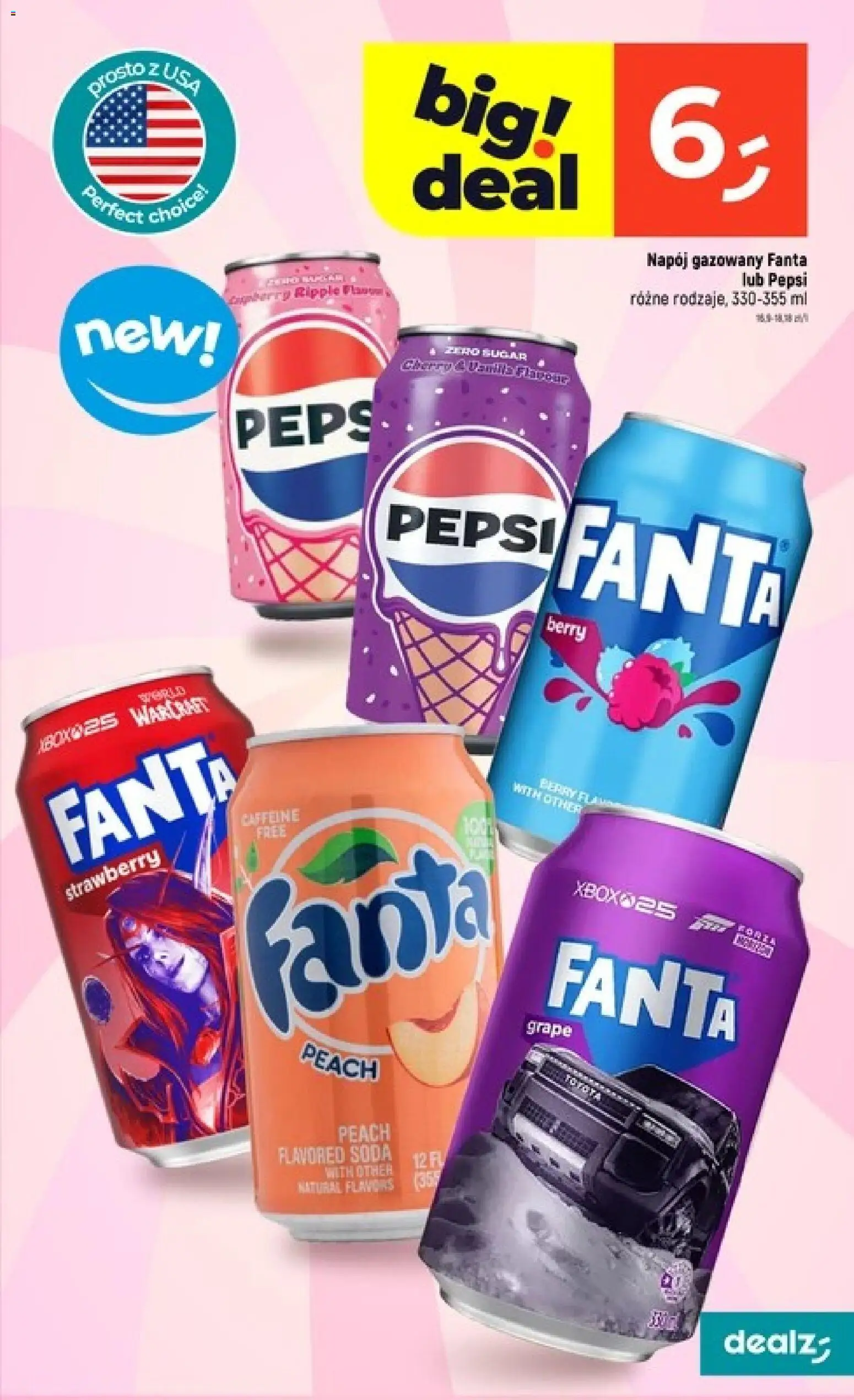 Dealz gazetka od 03.09.2026 | Strona: 25 | Produkty: Pepsi, Fanta