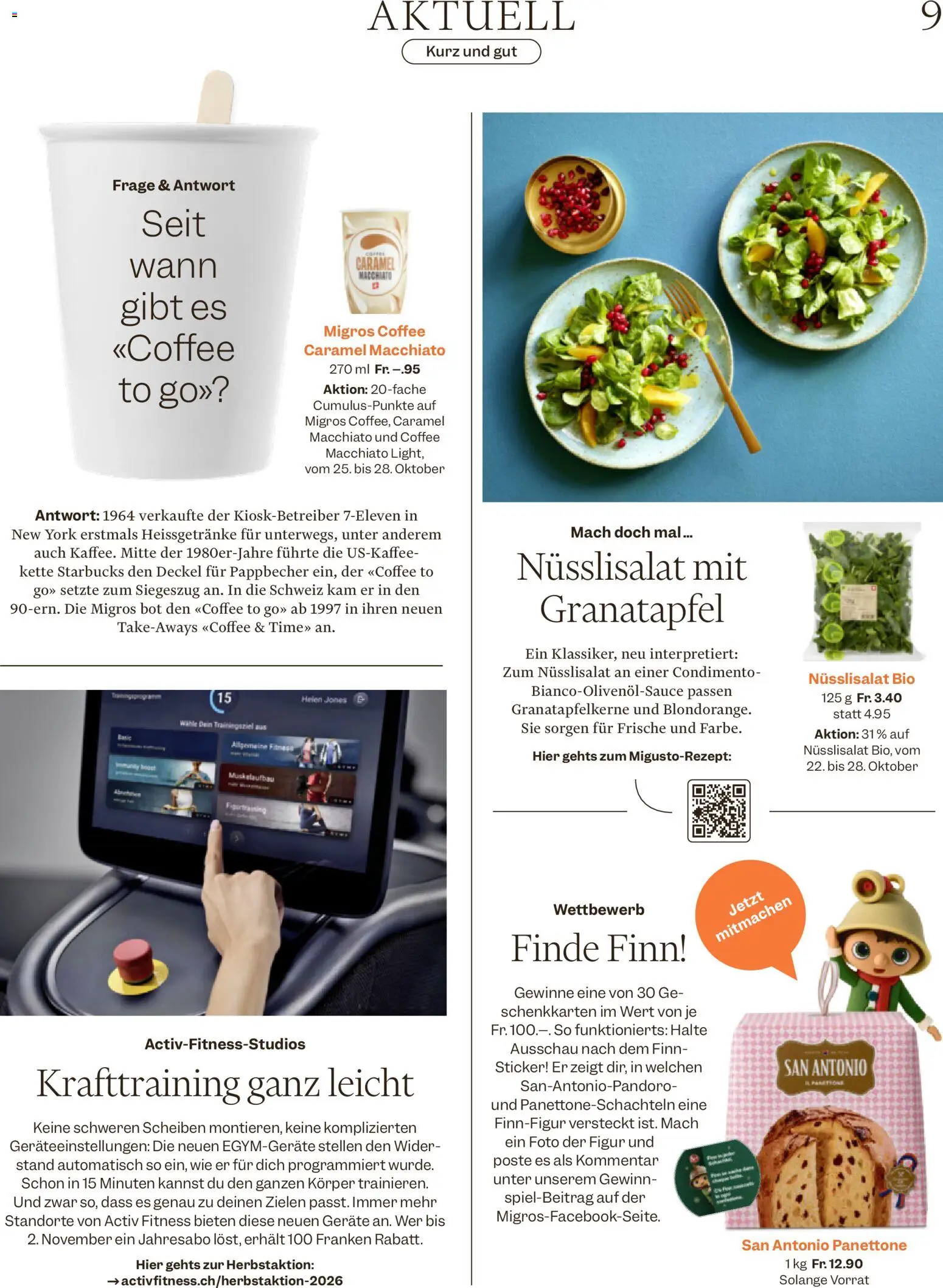 Migros aktionen Magazine – gültig ab 21.10.2026 | Seite: 9