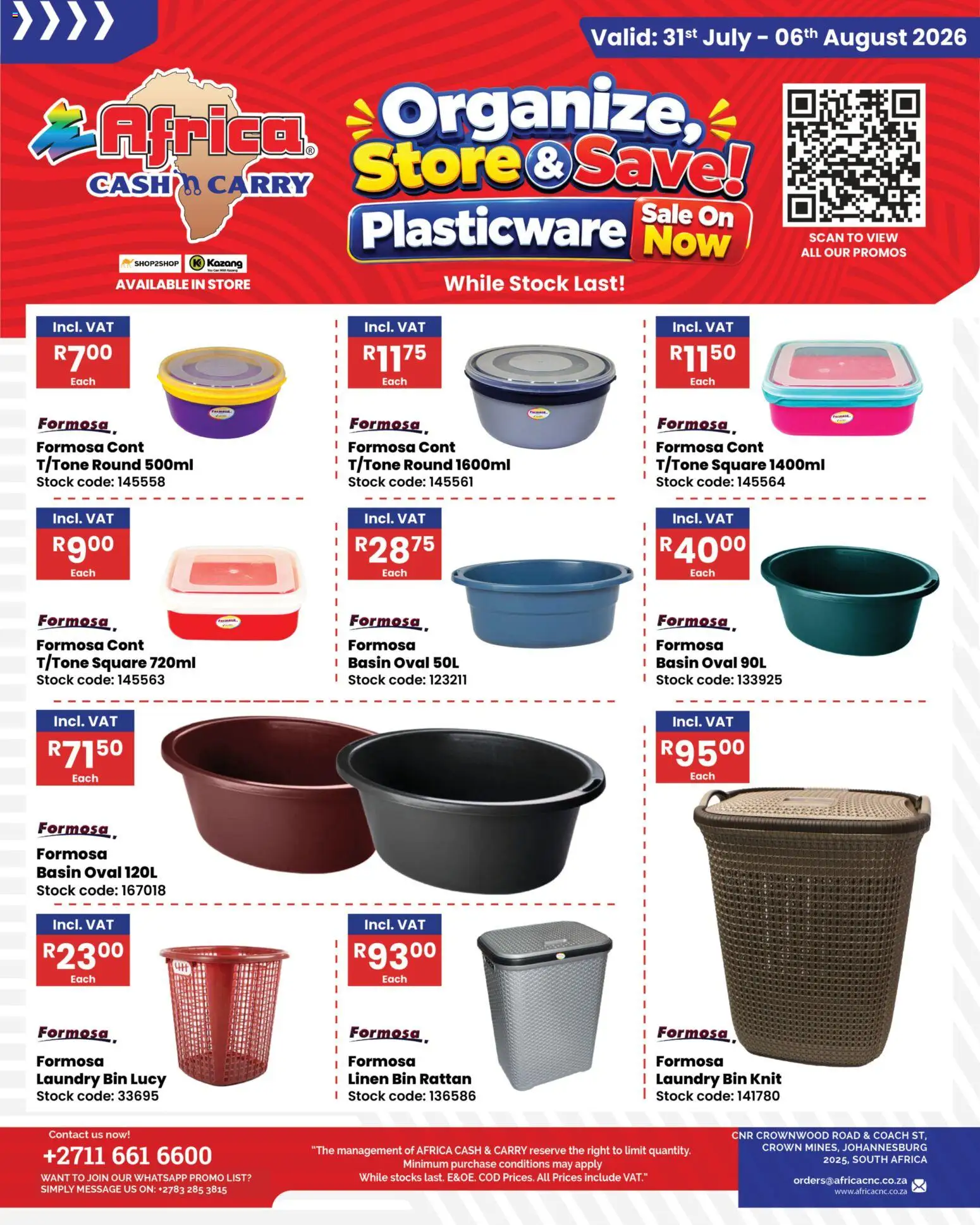 New Africa Cash & Carry catalogue – valid from 31/07/2026 | Page: 1