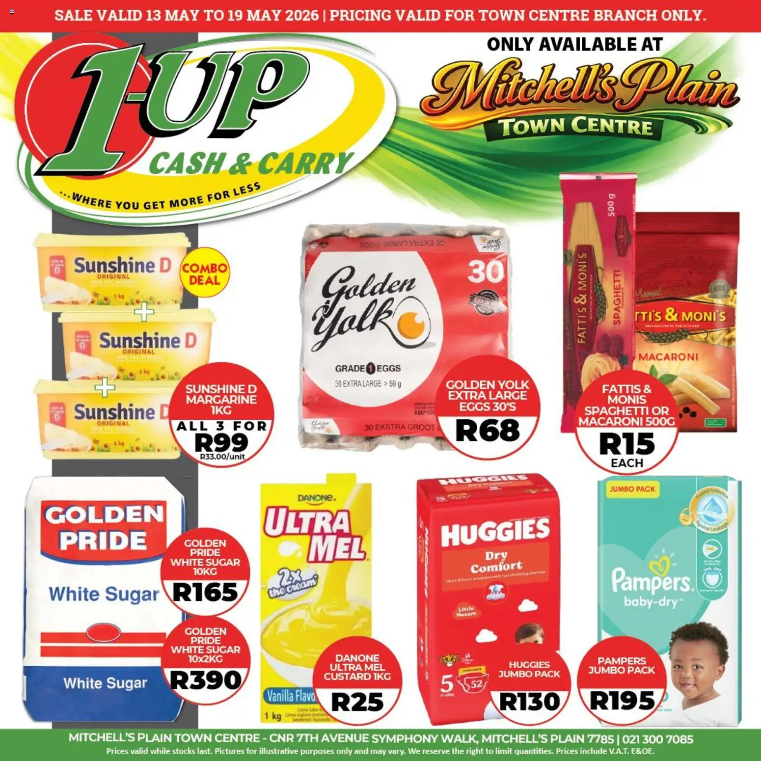 New 1UP Cash & Carry catalogue – valid from 13.05.2026 | Page: 8 | Products: Custard, Margarine, Cream, Sugar