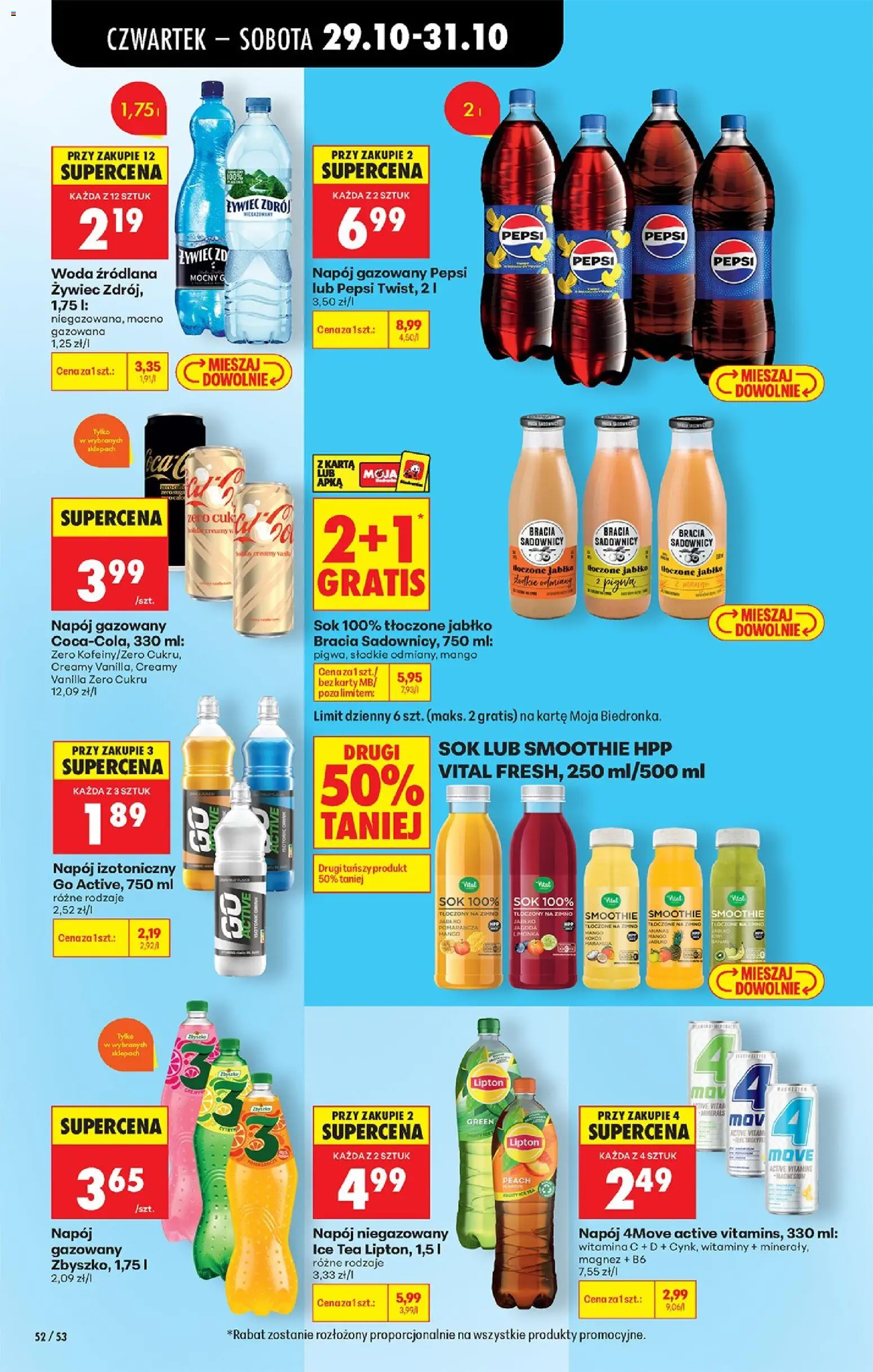 Biedronka gazetka od czwartku od 29.10.2026 | Strona: 80 | Produkty: Karta, Pigwa, Woda źródlana, Smoothie