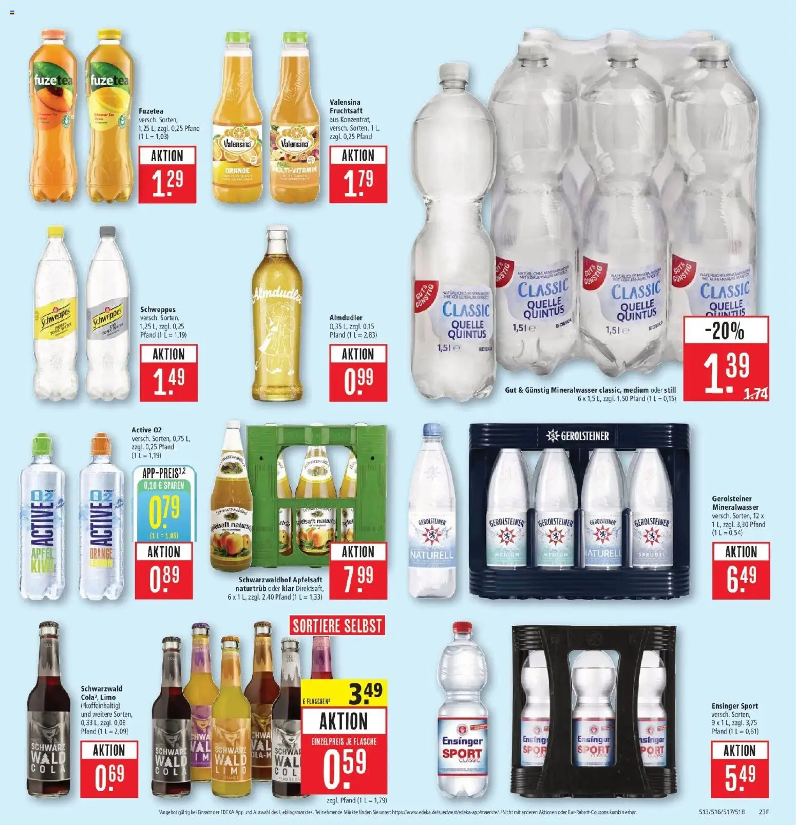 Marktkauf Prospekt Kirchheim (ab 05.10.2026) » Angebote online | Seite: 29 | Produkte: Cola, Apfelsaft, Mineralwasser, Gerolsteiner
