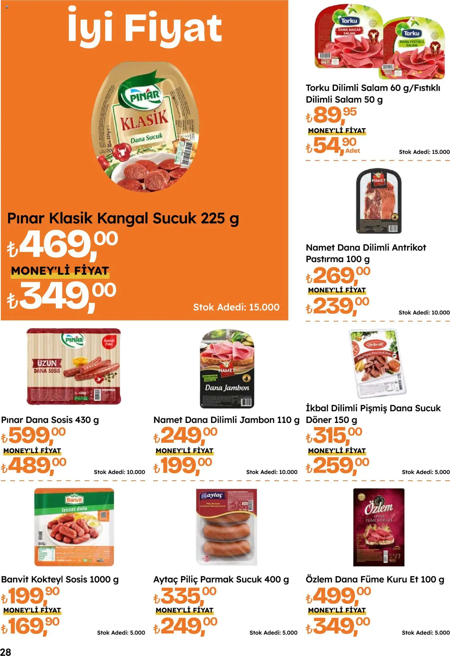 Migros Katalog - 5M Migroskop Dijital - 08 Ekim 2026 tarihinden itibaren geçerlidir | Sayfa: 28 | Ürünler: Salam, Jambon, Piliç, Dana füme