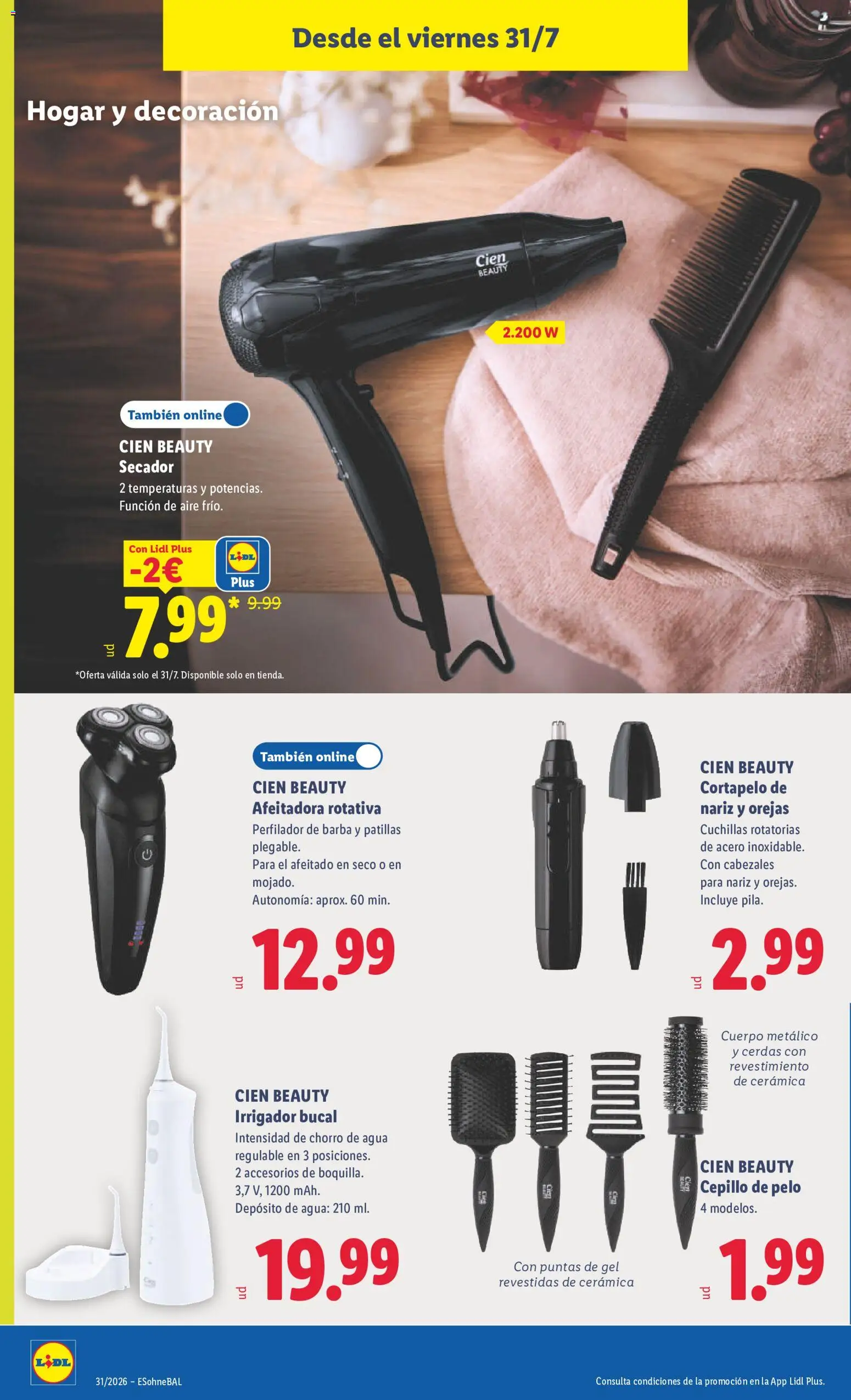Lidl folleto de bazar │ válido desde el 27/07/2026 | Página: 28 | Productos: Cepillo, Afeitadora, Γλυκό νερατζάκι