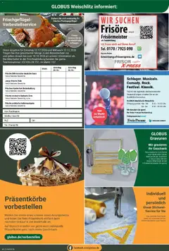 Globus Prospekt Weischlitz ab 21.09.2026 gültig | Seite: 32 | Produkte: Pute, Presse, Kaninchen, Uhr