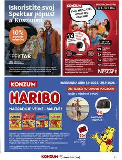 Konzum Katalog - Pregled kataloga iz trgovine Konzum, vrijedi od 23.09.2026 | Stranica: 31 | Proizvodi: Kaciga, Nescafe, Bomboni, Igra