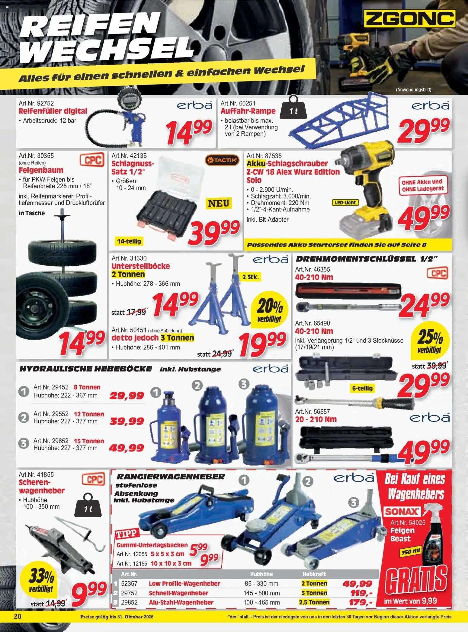 Zgonc Flugblatt gültig ab 01.10.2026 | Seite: 20 | Produkte: Tasche