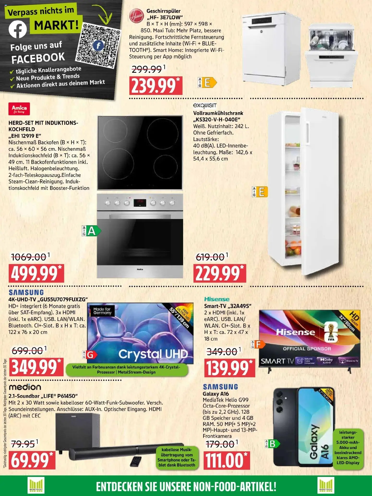 Marktkauf Prospekt Prenzlau – gültig ab 26.10.2026 | Seite: 10 | Produkte: Hisense, Kochfeld, Samsung, TV