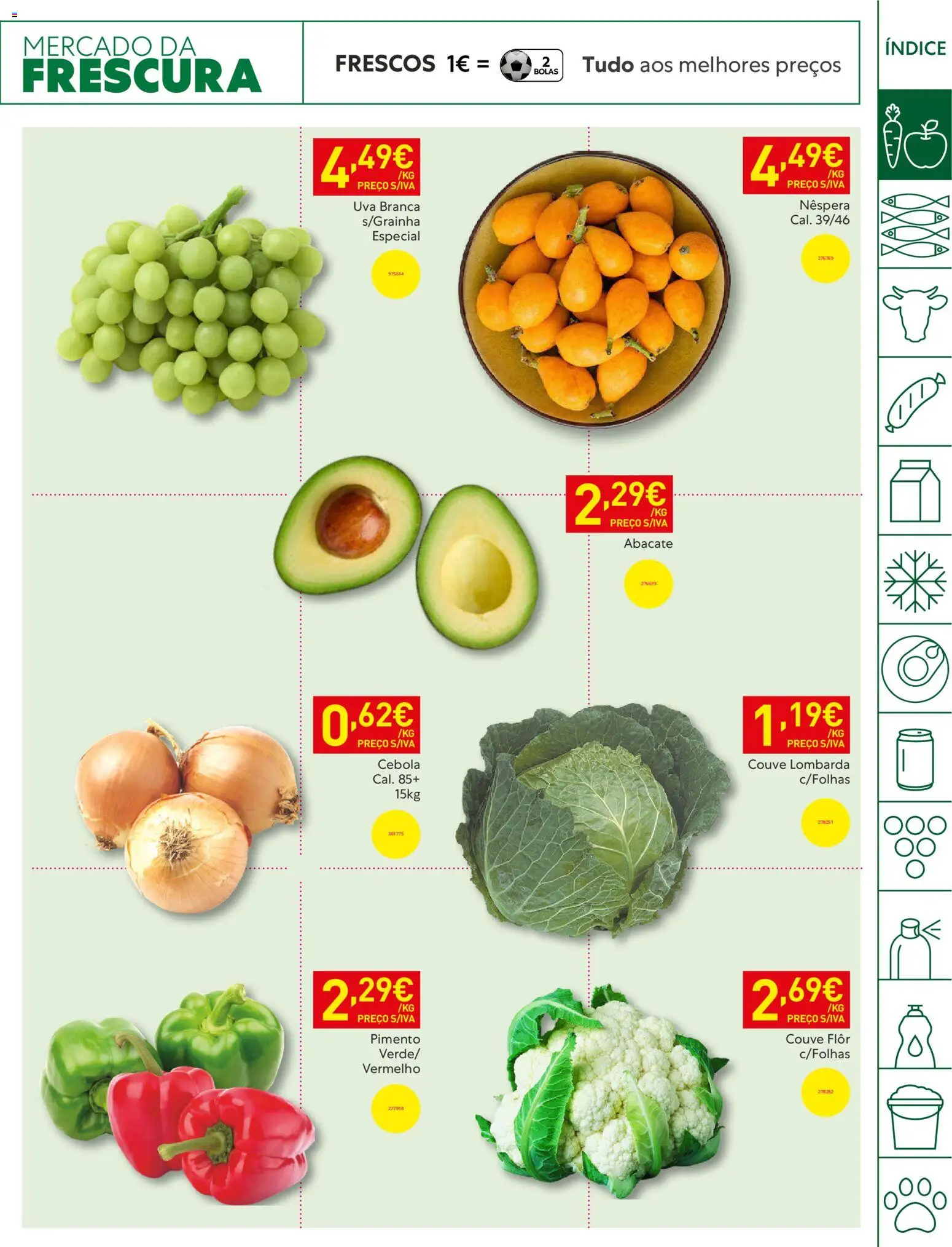 Recheio folheto │ válido de 14.04.2026 | Página: 3 | Produtos: Cebola, Abacate, Couve
