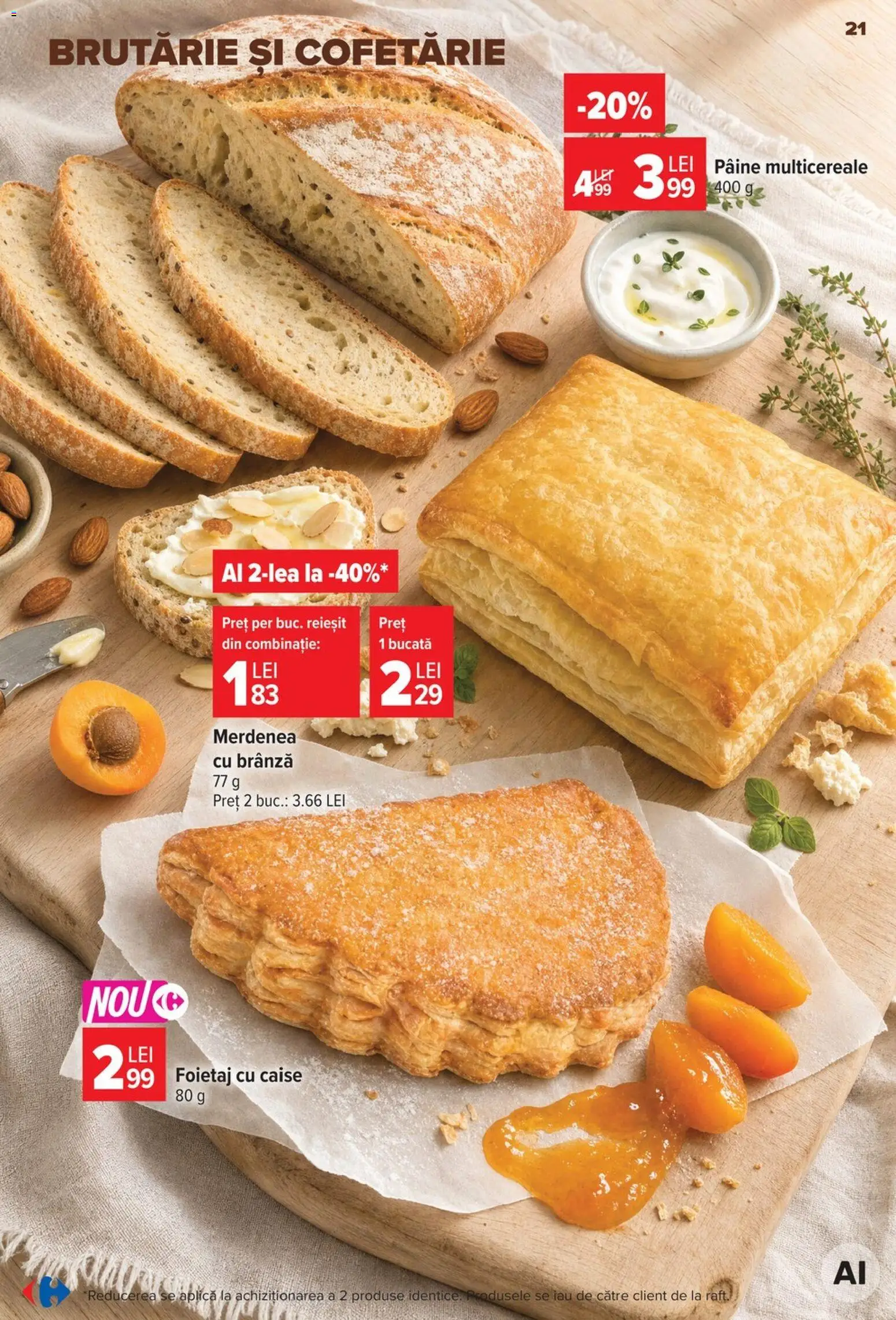 Noul catalog Carrefour – valabil de la 19.08.2026 | Pagină: 21 | Produse: Aplică, Foietaj, Brânză, Caise
