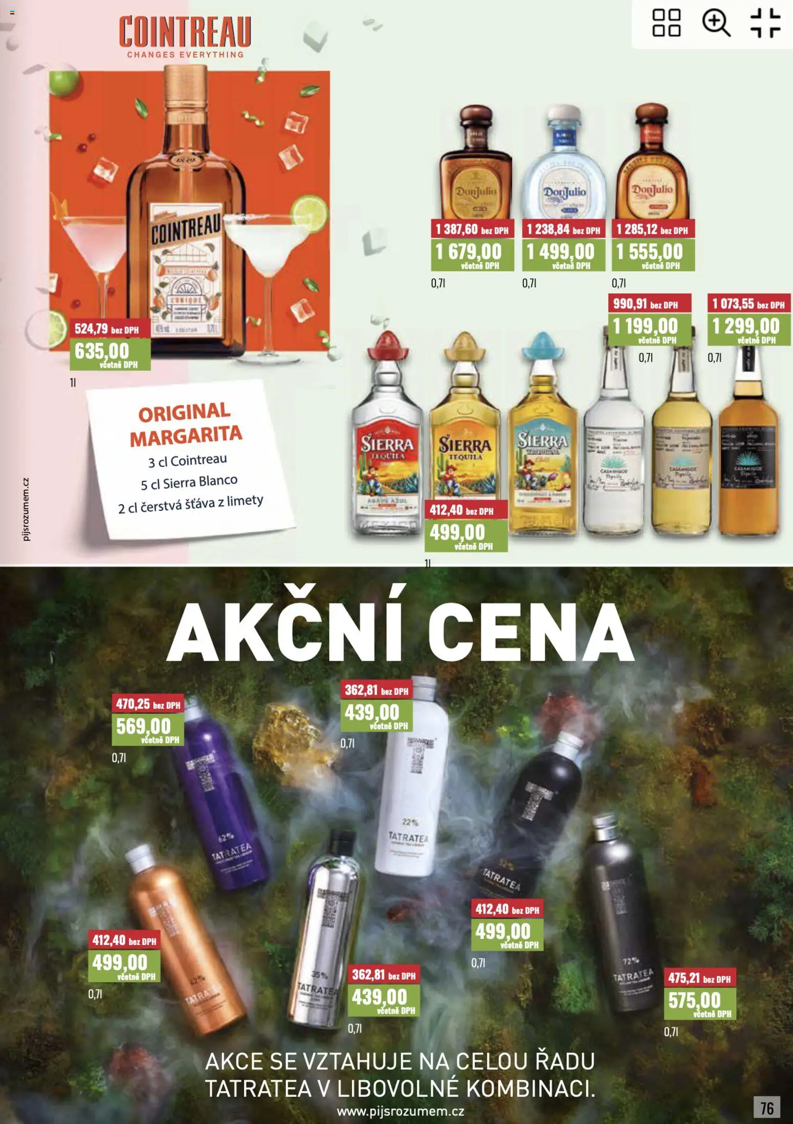 Ratio leták od 01.10.2026 | Strana: 76 | Produkty: Cointreau, Tequila, Šťáva, Agáve