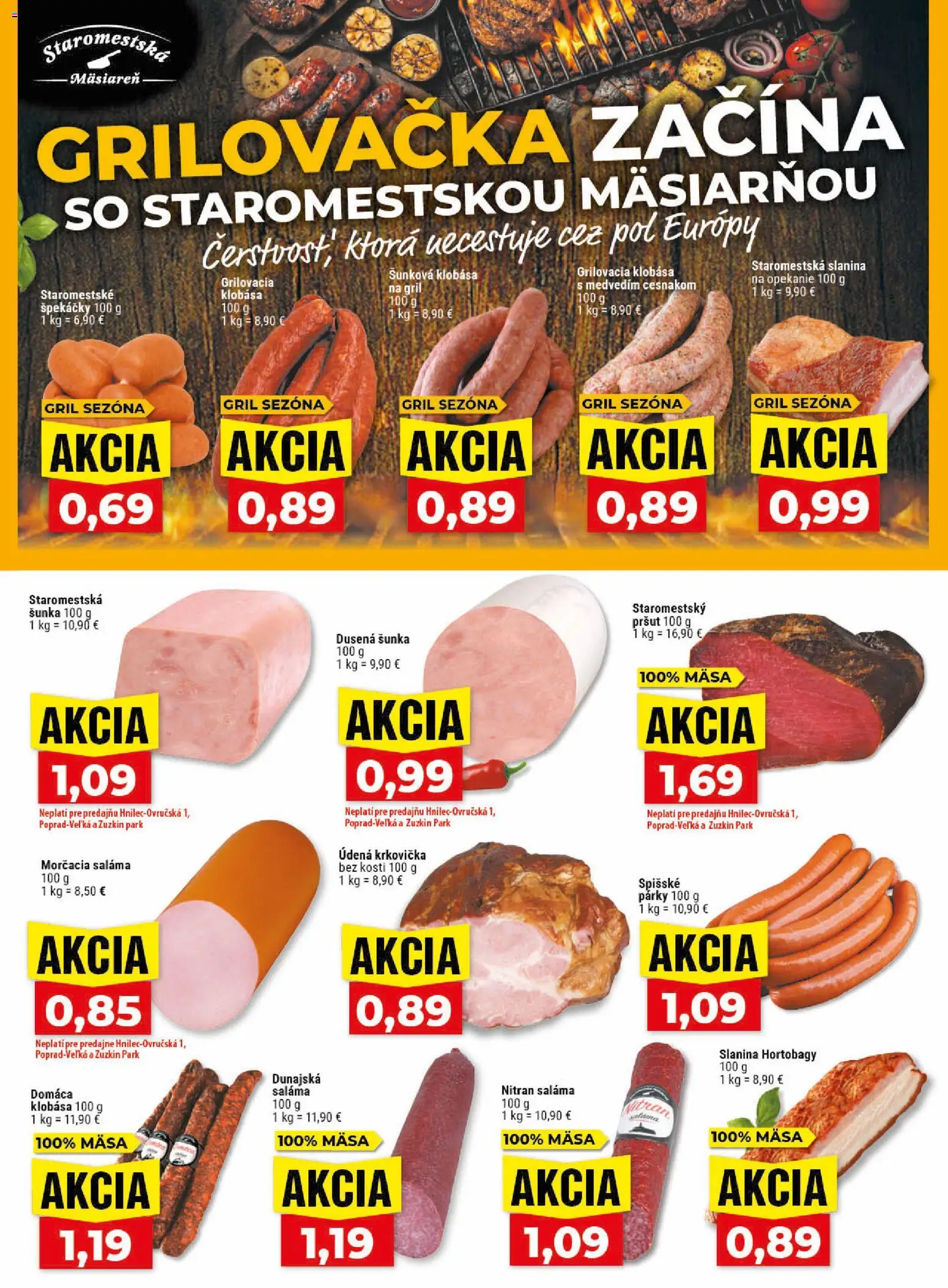 Nové Klas akcie – leták je platný od 25.05.2026 | Strana: 6 | Produkty: Gril, Saláma, Šunka, Klobása