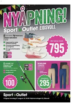 Forhåndsvisning av Sport Outlet Nyåpning Eidsvoll gyldig fra 27/08/2026