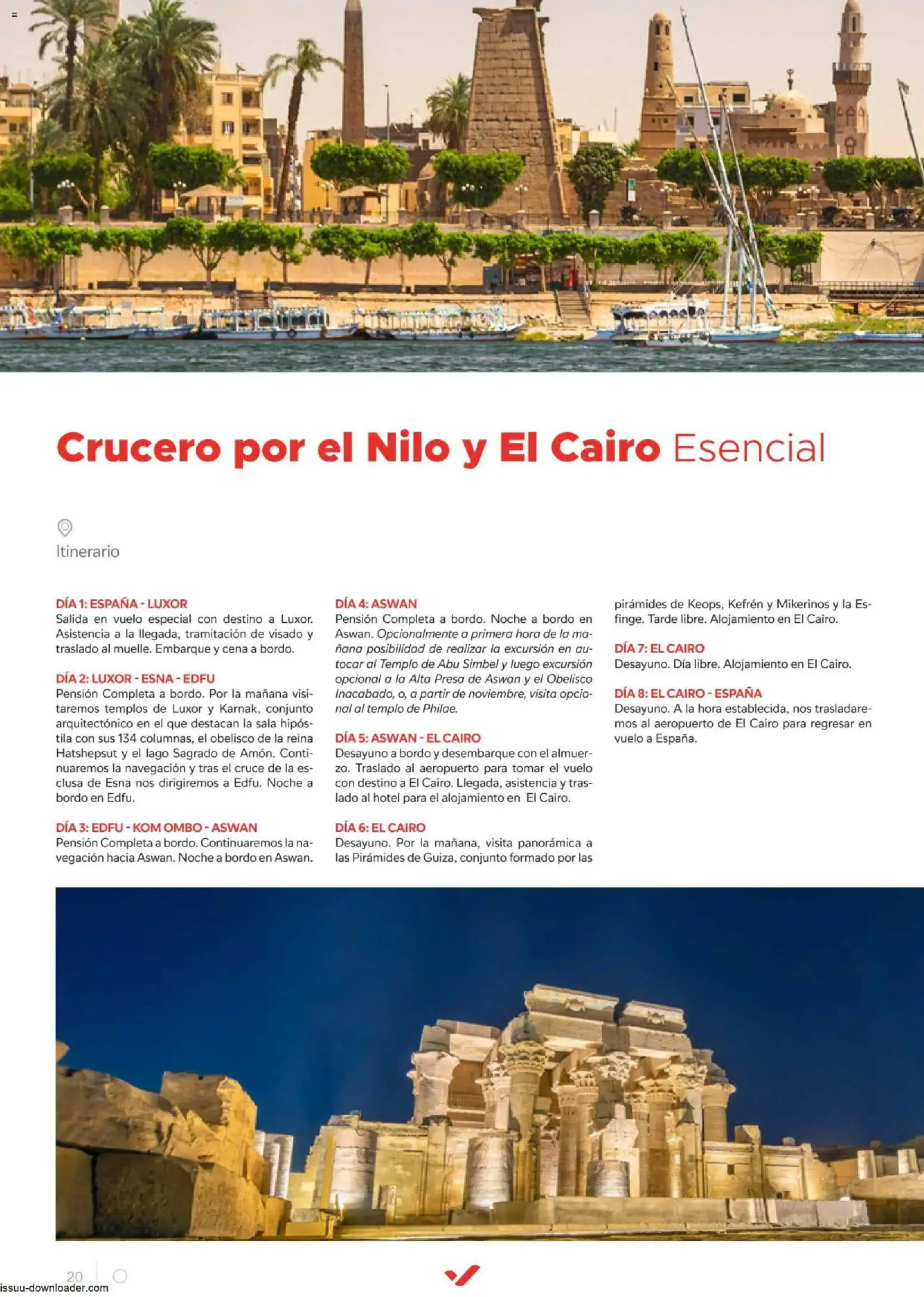 Halcón Viajes Egípto │ válido desde el 06/07/2026 | Página: 20 | Productos: Navegación