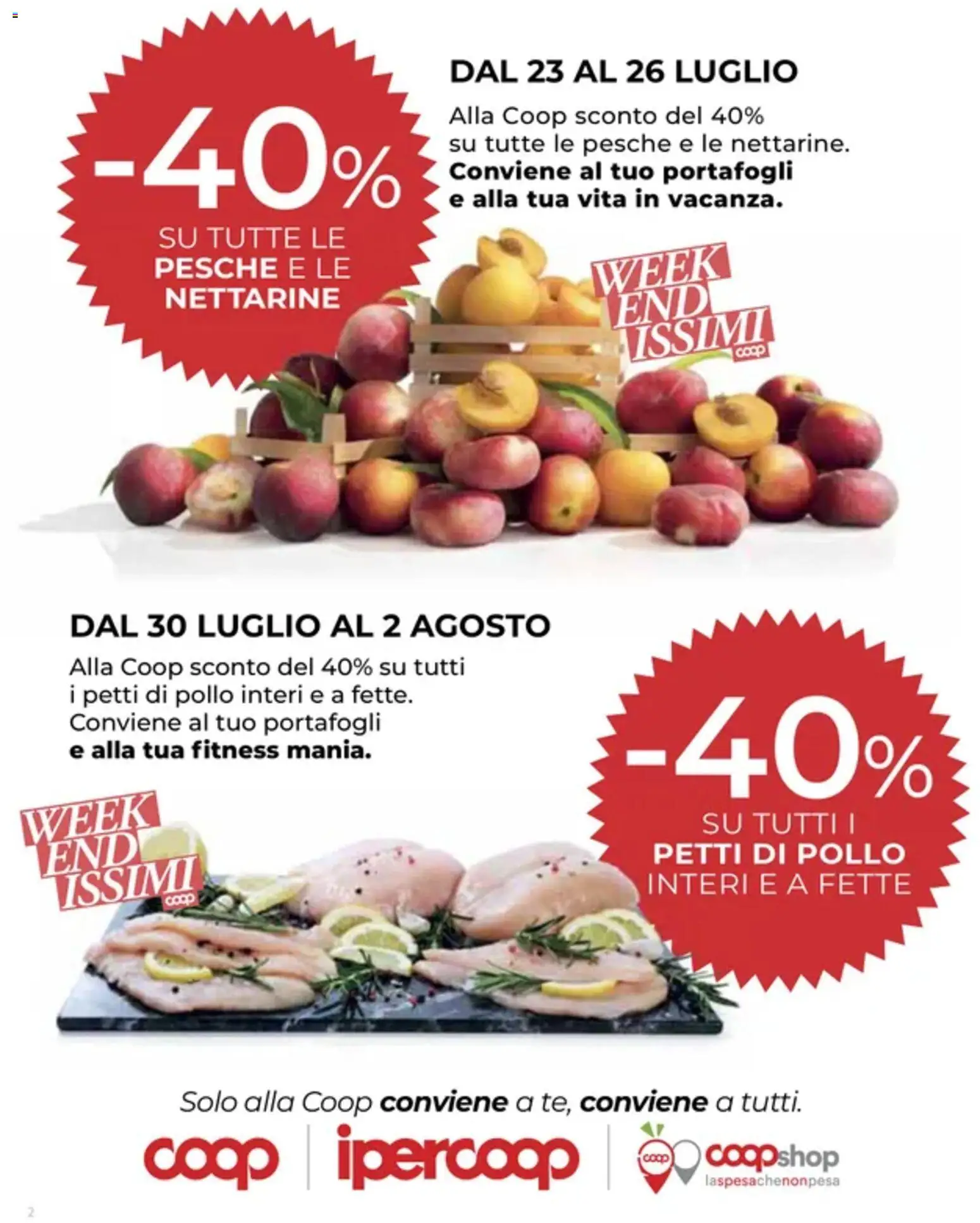Volantino COOP del 23/07/2026 | Pagina: 2 | Prodotti: Pollo