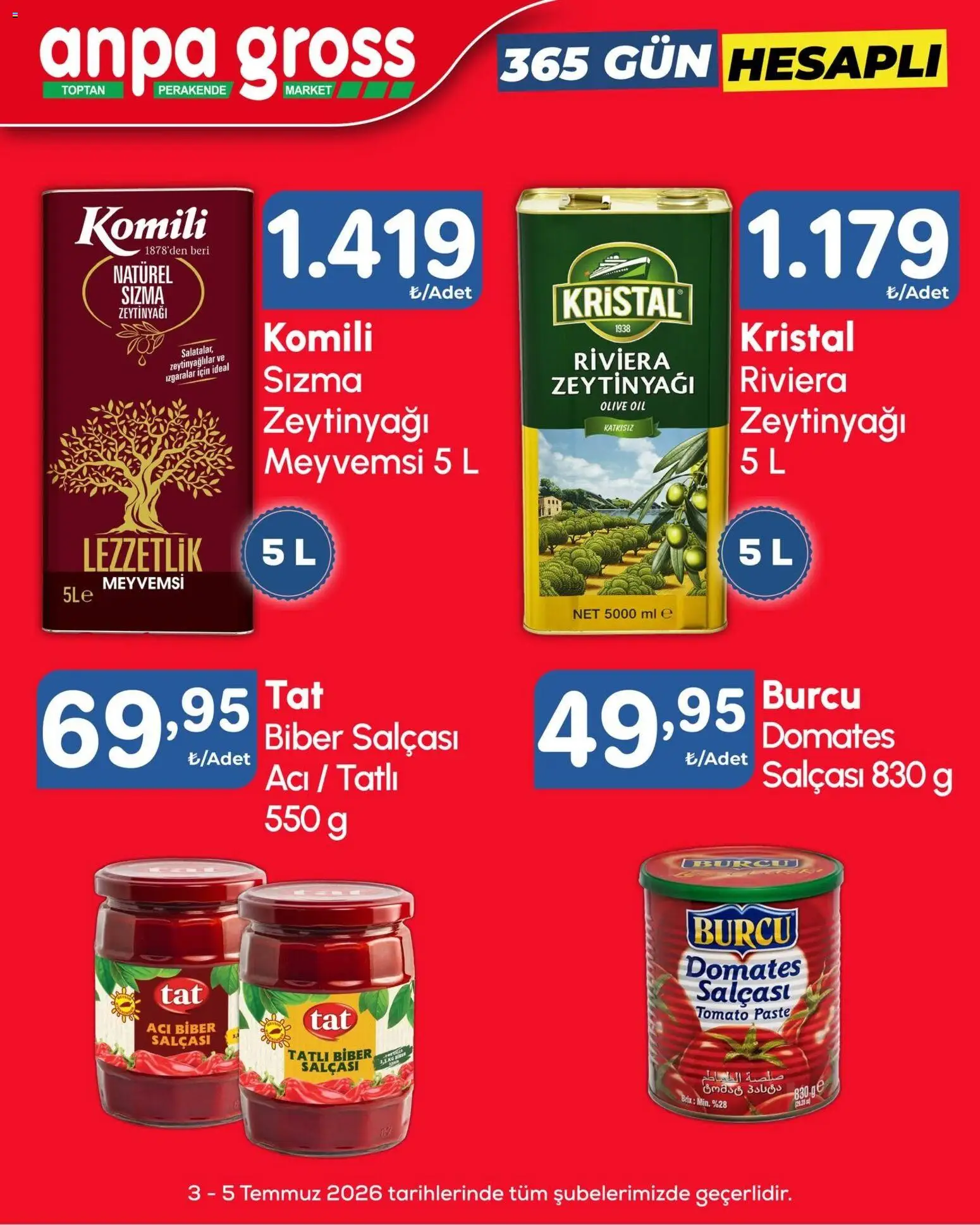 Anpa Gross Katalog - 03 Temmuz 2026 tarihinden itibaren geçerlidir | Sayfa: 1 | Ürünler: Domates, Biber, Acı biber
