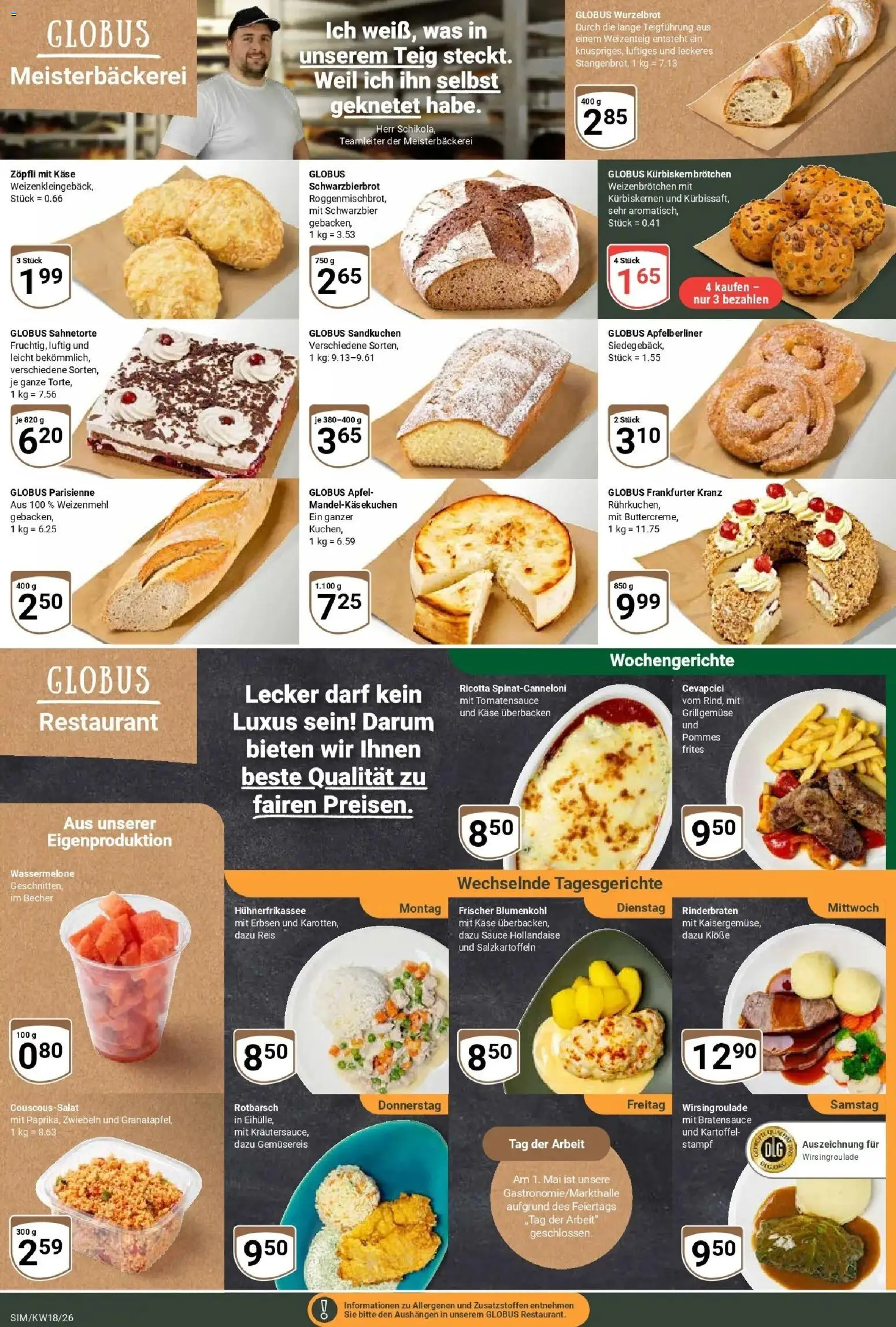 Globus Prospekt Simmern	 – gültig ab 27.04.2026 | Seite: 9 | Produkte: Pommes, Pommes frites, Zwiebeln, Wassermelone