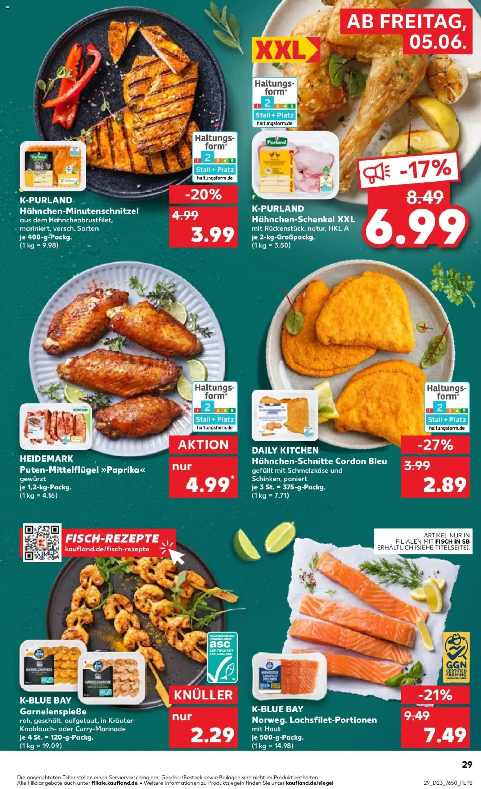 Kaufland Prospekt Radolfzell Am Bodensee – gültig ab 01.06.2026 | Seite: 36 | Produkte: Hahnchenschenkel, Fisch, Knoblauch