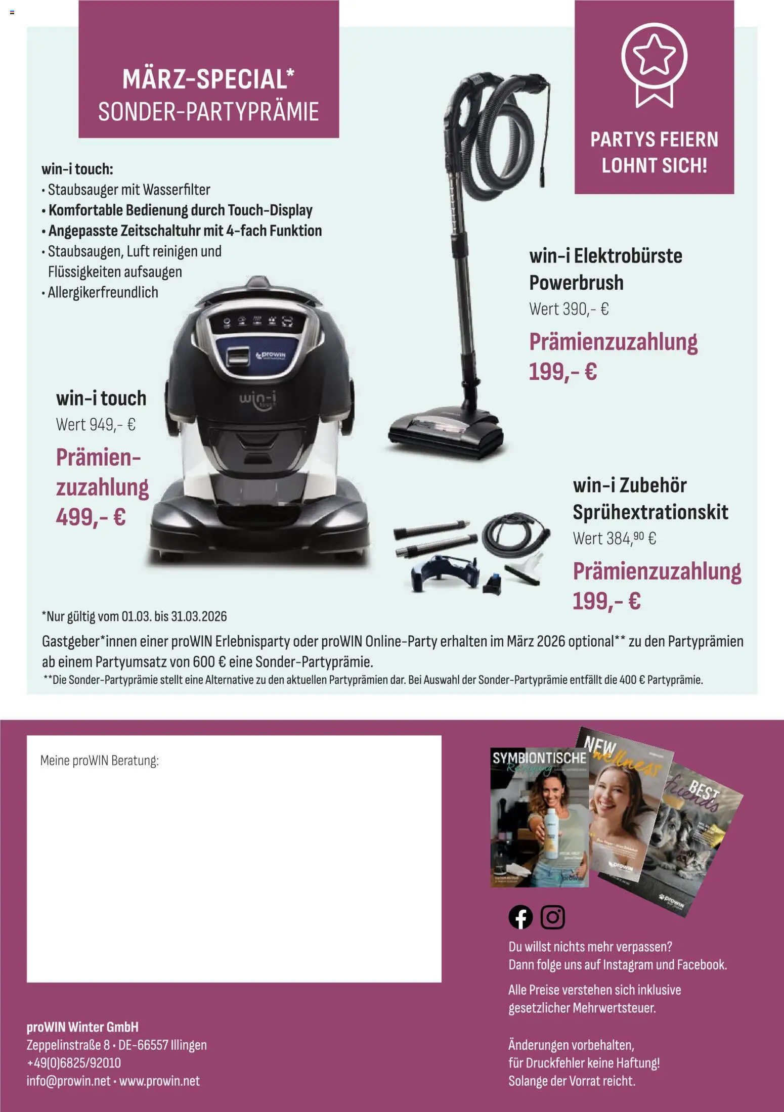 Angebote ProWIN Februar/März 2026 – gültig ab 01.02.2026 | Seite: 16 | Produkte: Staubsauger