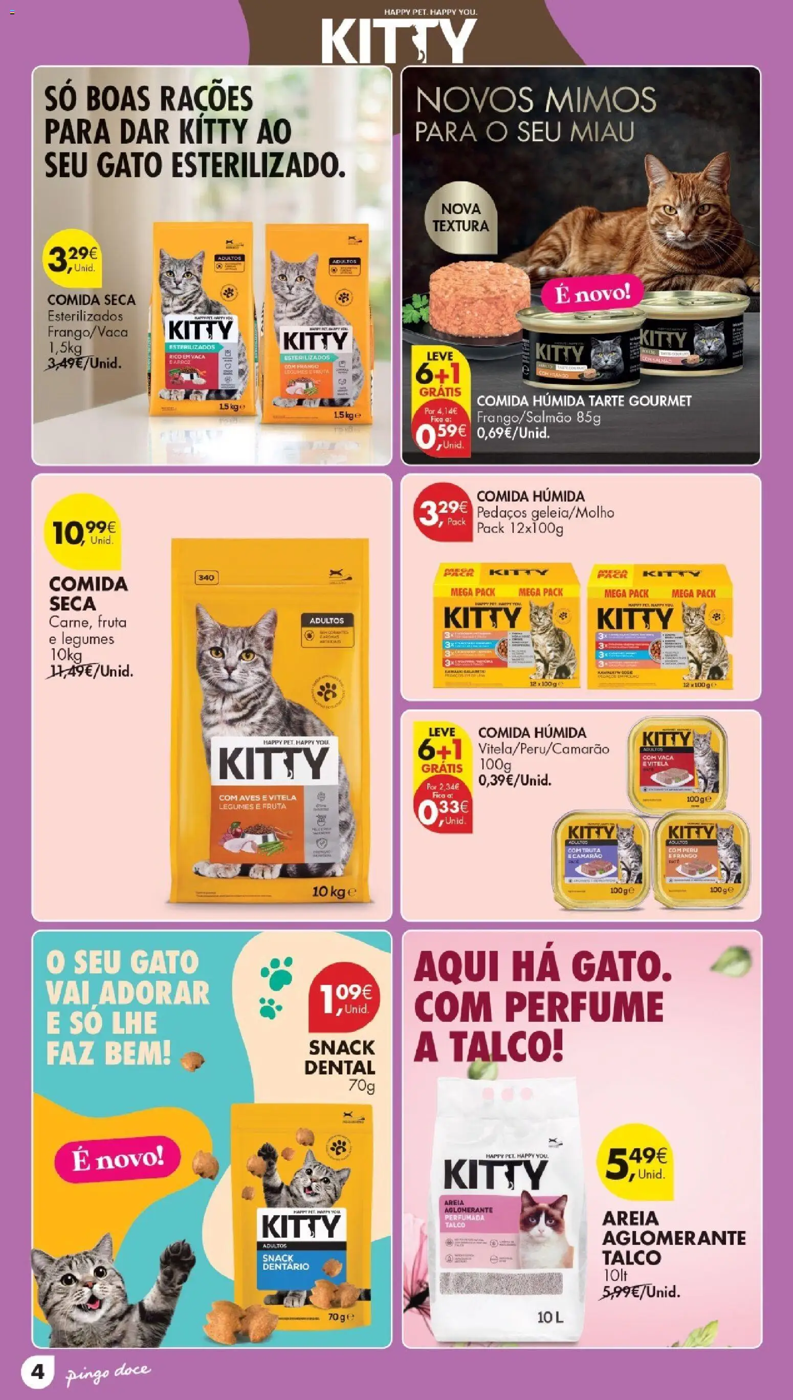 Pingo Doce folheto Especial Petfood │ válido de 29/09/2026 | Página: 4 | Produtos: Vitela, Areia, Peru, Camarão