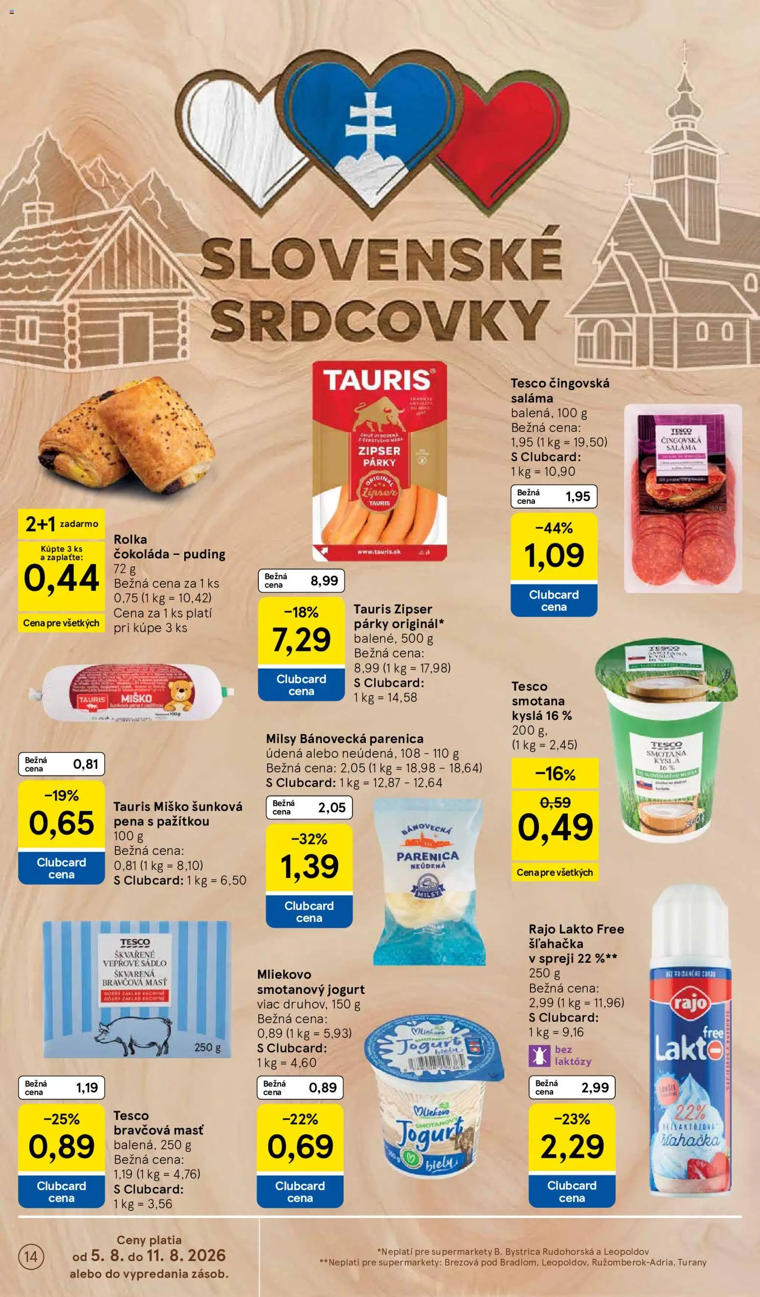 Nové Tesco akcie – leták je platný od 05.08.2026 | Strana: 14