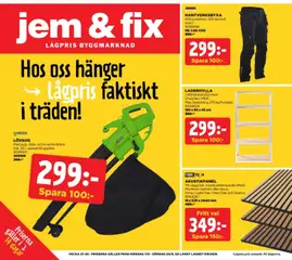 Jem & Fix erbjudanden - Förhandsvisning av reklamblad från butik Jem & Fix aktuell från 06/09/2026