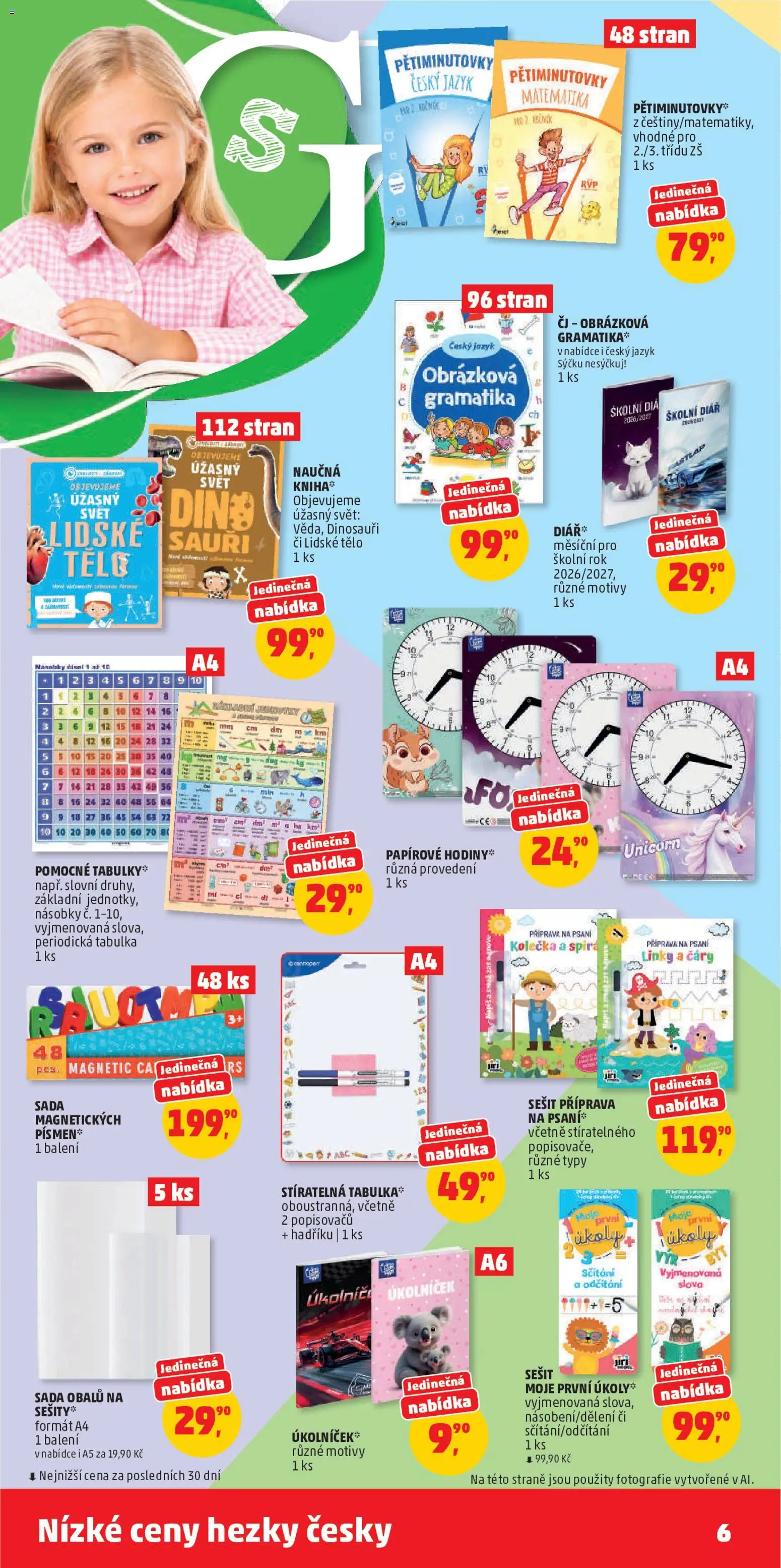 Penny Market katalog od 12.08.2026 | Strana: 6 | Produkty: Notebook, Sešit, Dinosauři
