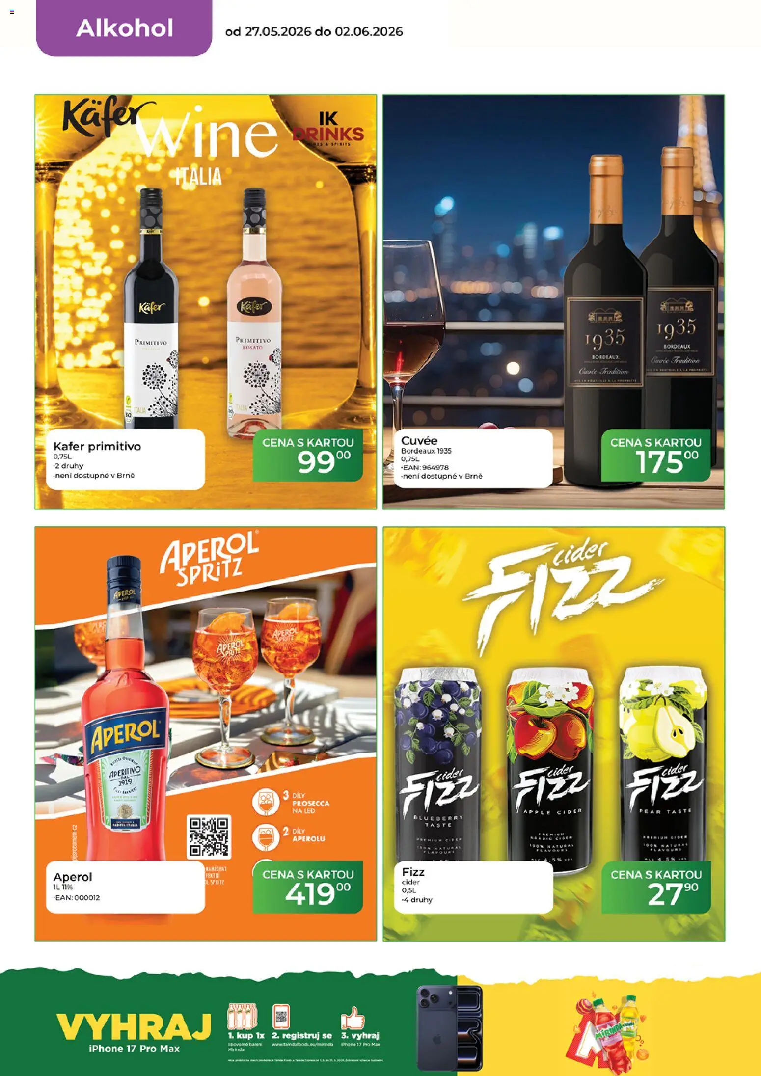 Tamda Foods leták od 27.05.2026 | Strana: 18 | Produkty: Cider, Primitivo, Aperitivo, Sprite