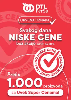 PerSu katalog Trajno niske cene - pregled PerSu kataloga - važi od 01.09.2026