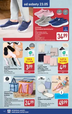 Pogląd oferty "Aldi gazetka - Hity od Środy i od Soboty" - ważna od 20.05.2026 | Strona: 14 | Produkty: Legginsy, Buty, Torba, Torba termiczna