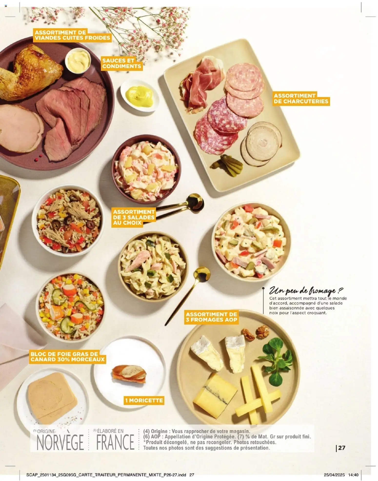 {H1} | Page: 27 | Produits: Salade, Foie Gras de Canard, Fromage, Noix