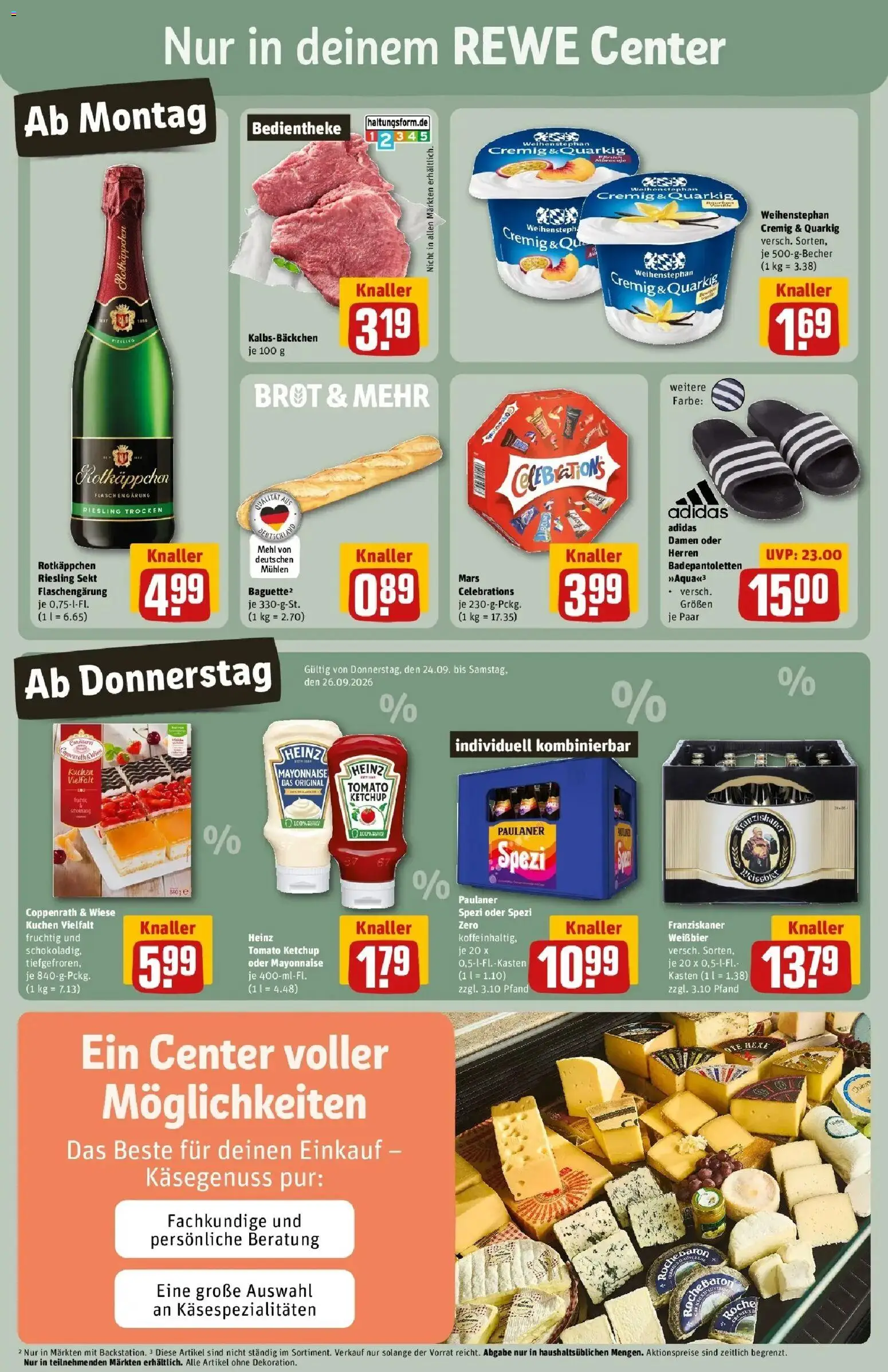 REWE Prospekt ab 21.09.2026 zum Blättern » Angebote | Seite: 3 | Produkte: Mehl, Mars, Rotkäppchen, Ketchup