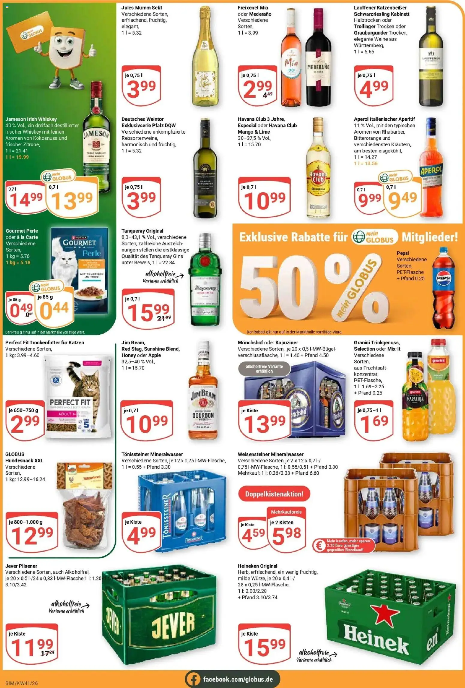 Globus Prospekt Simmern (ab 05.10.2026) » Angebote online | Seite: 4 | Produkte: Monchshof, Jameson, Granini, Whiskey