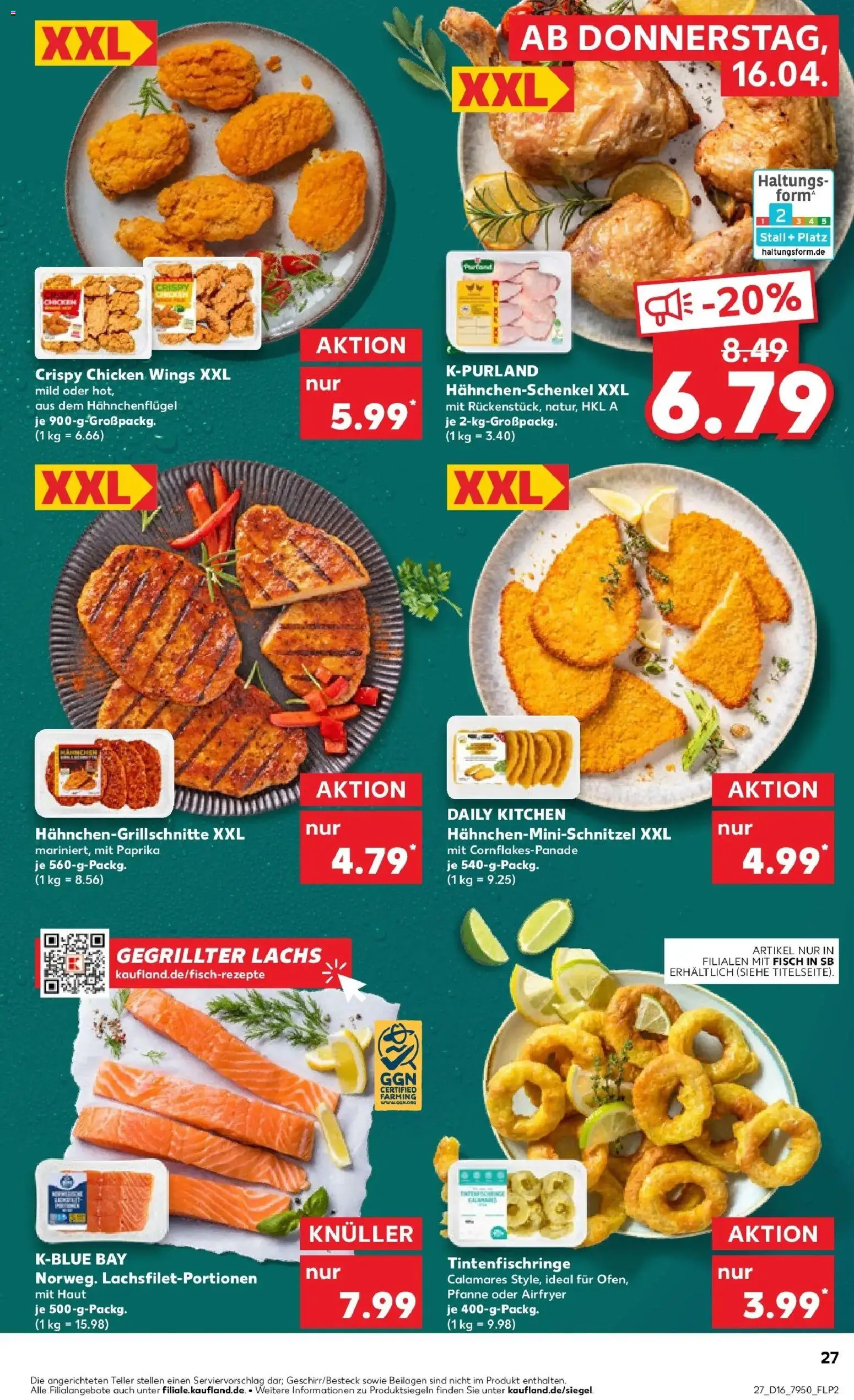 Kaufland Prospekt Bückeburg	 – gültig ab 13.04.2026 | Seite: 39 | Produkte: Hahnchenschenkel, Schnitzel, Fisch, Paprika