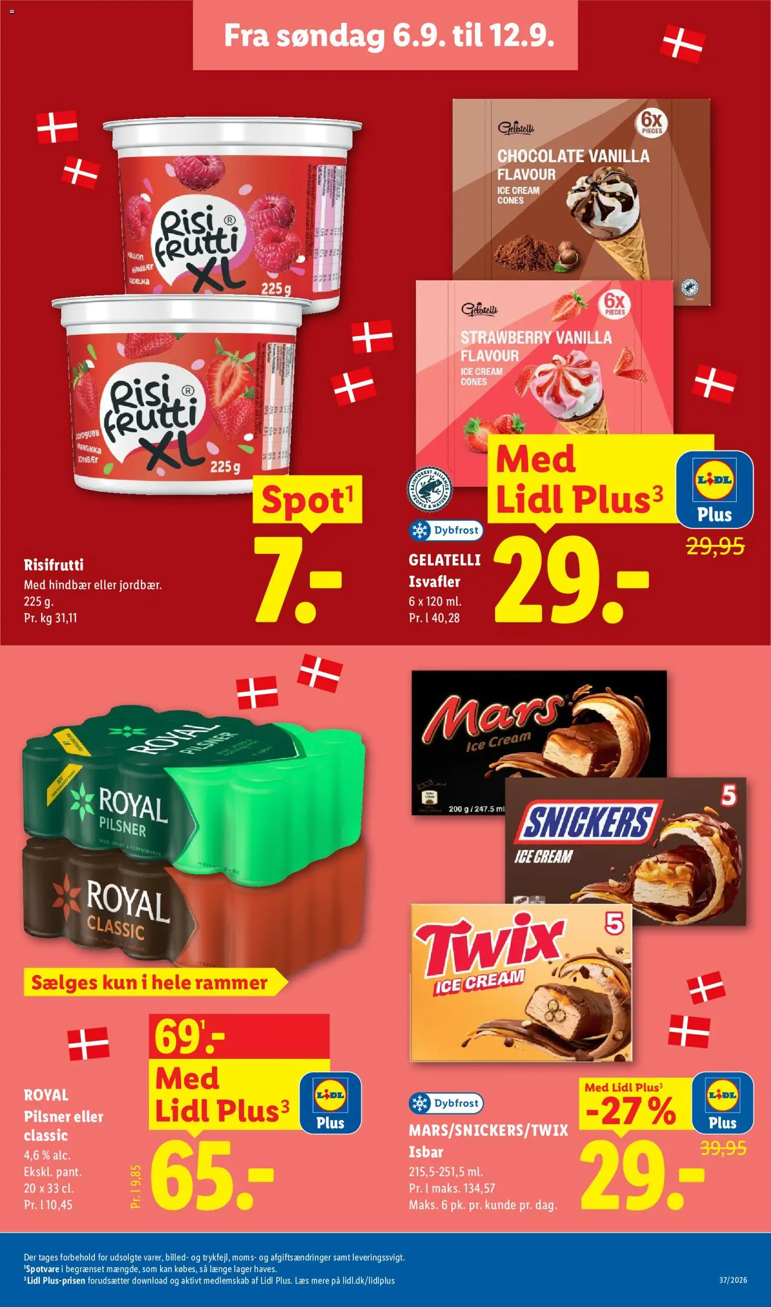 Lidl tilbudsavis – gyldig fra 06/09/2026 | Side: 5 | Produkter: Rammer, Hindbær, Isvafler, Søm