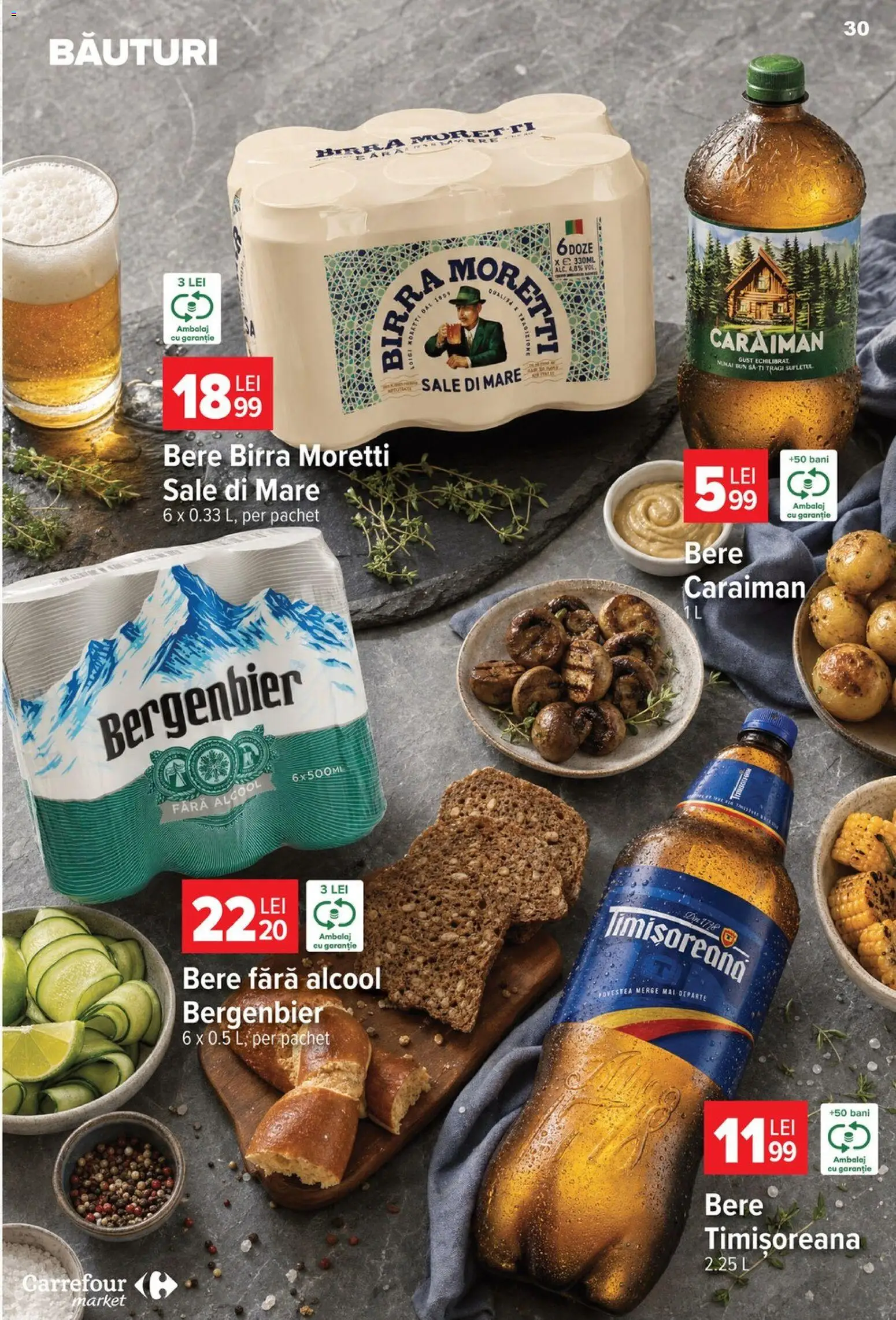 Noul catalog Carrefour – valabil de la 22.07.2026 | Pagină: 30 | Produse: Bere, Plastik Kulübe