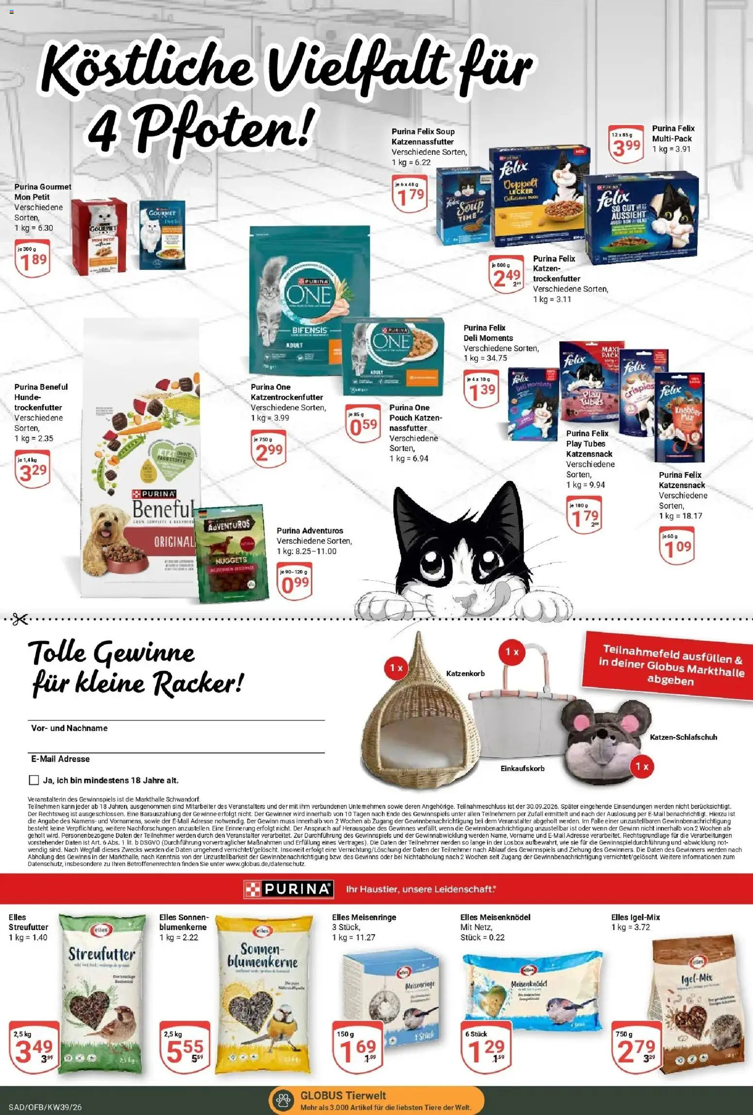Globus Prospekt Schwandorf (ab 21.09.2026) » Angebote online | Seite: 24 | Produkte: Purina one, Box