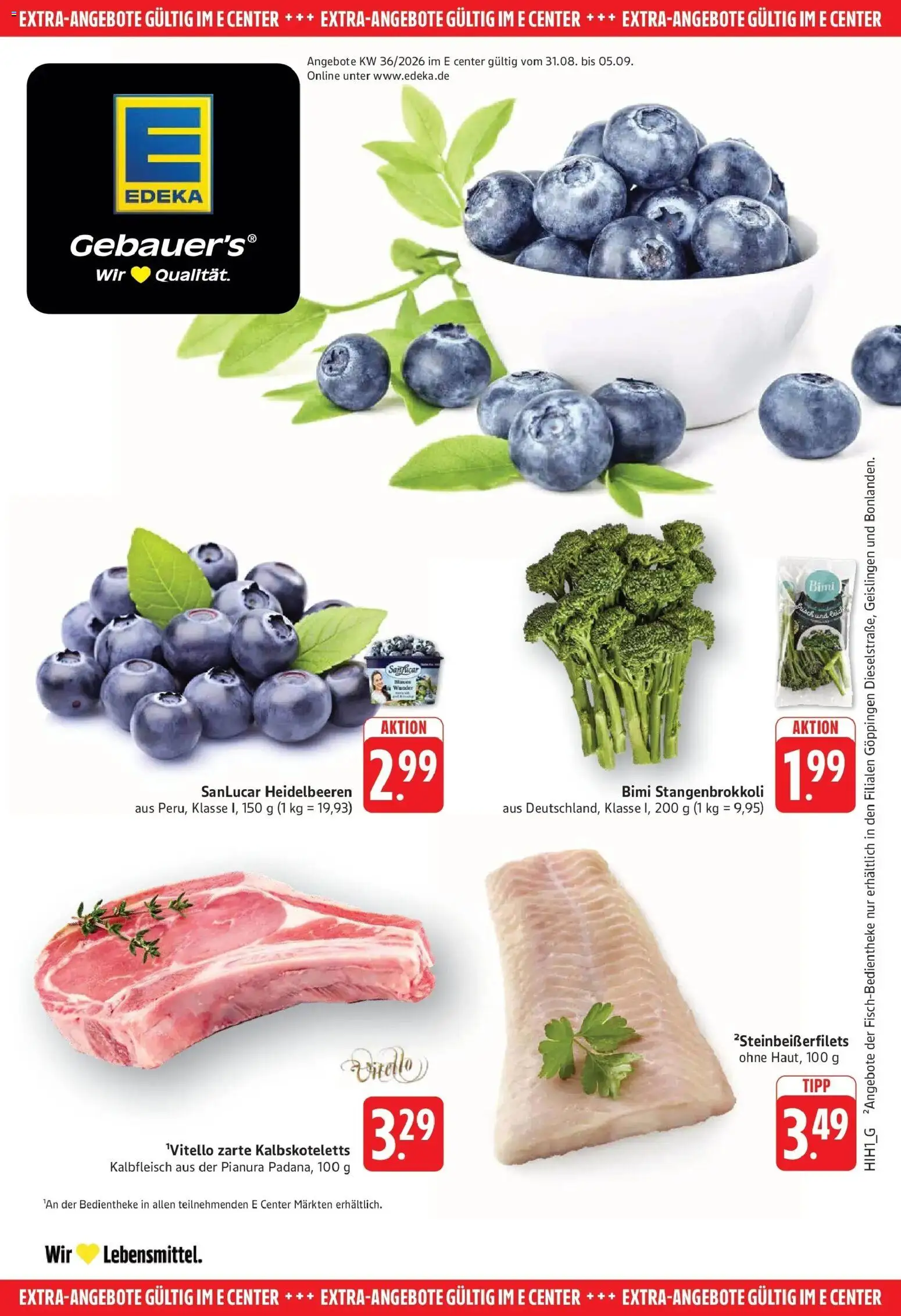 Edeka Prospekt Göppingen (ab 31.08.2026) » Angebote Online | Seite: 21 | Produkte: Heidelbeeren