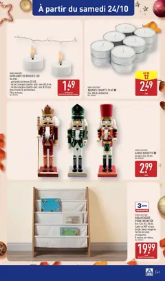 Aldi - Prévisualisation de BOUGIES CHAUFFE-PLAT, Env. 10h de combustion. valide à partir de 20/10/2026 | Page: 43 | Produits: Bibliothèque pour enfant, Bougies chauffe-plat, Bougies, Cadre