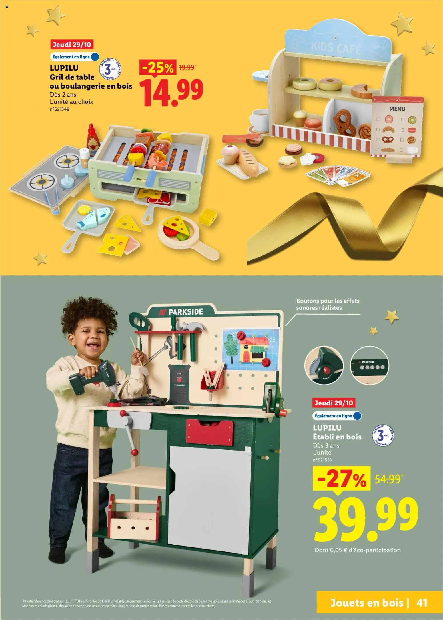 {H1} | Page: 41 | Produits: Parkside, Jouets, Boulangerie, Établi en bois