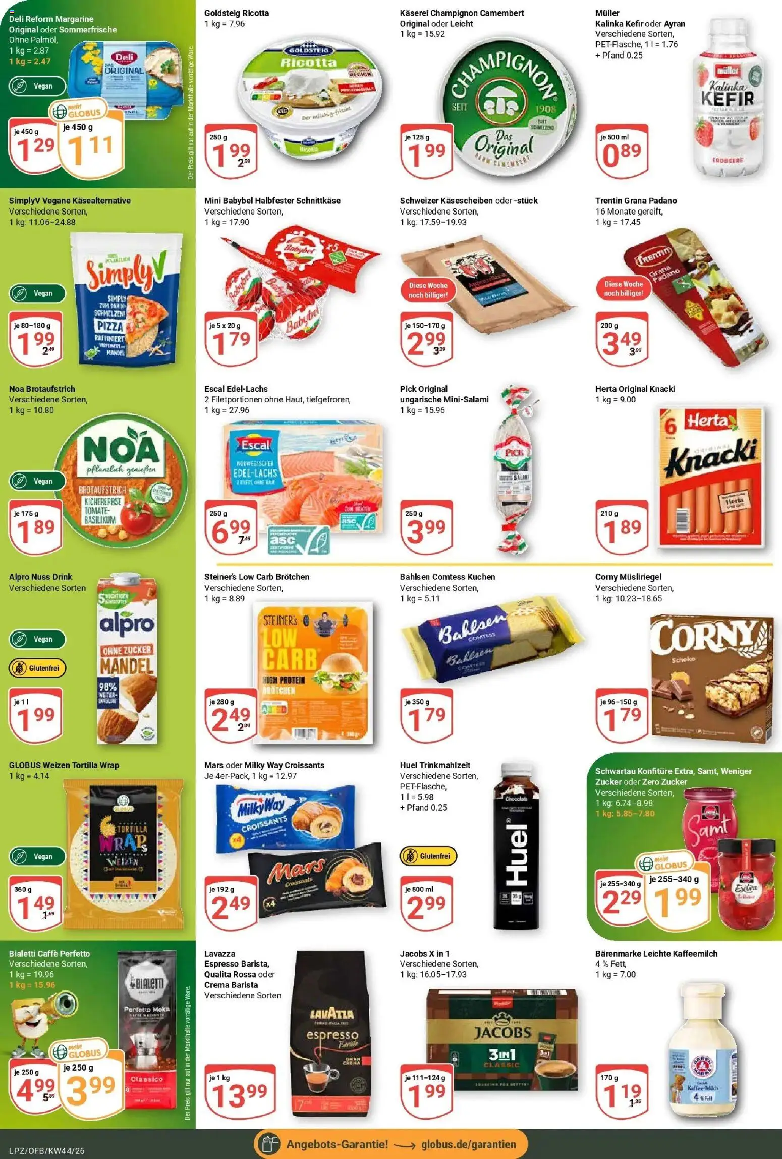 Globus Prospekt Leipzig – gültig ab 26.10.2026 | Seite: 12 | Produkte: Grana Padano, Mars, Babybel, Deli reform