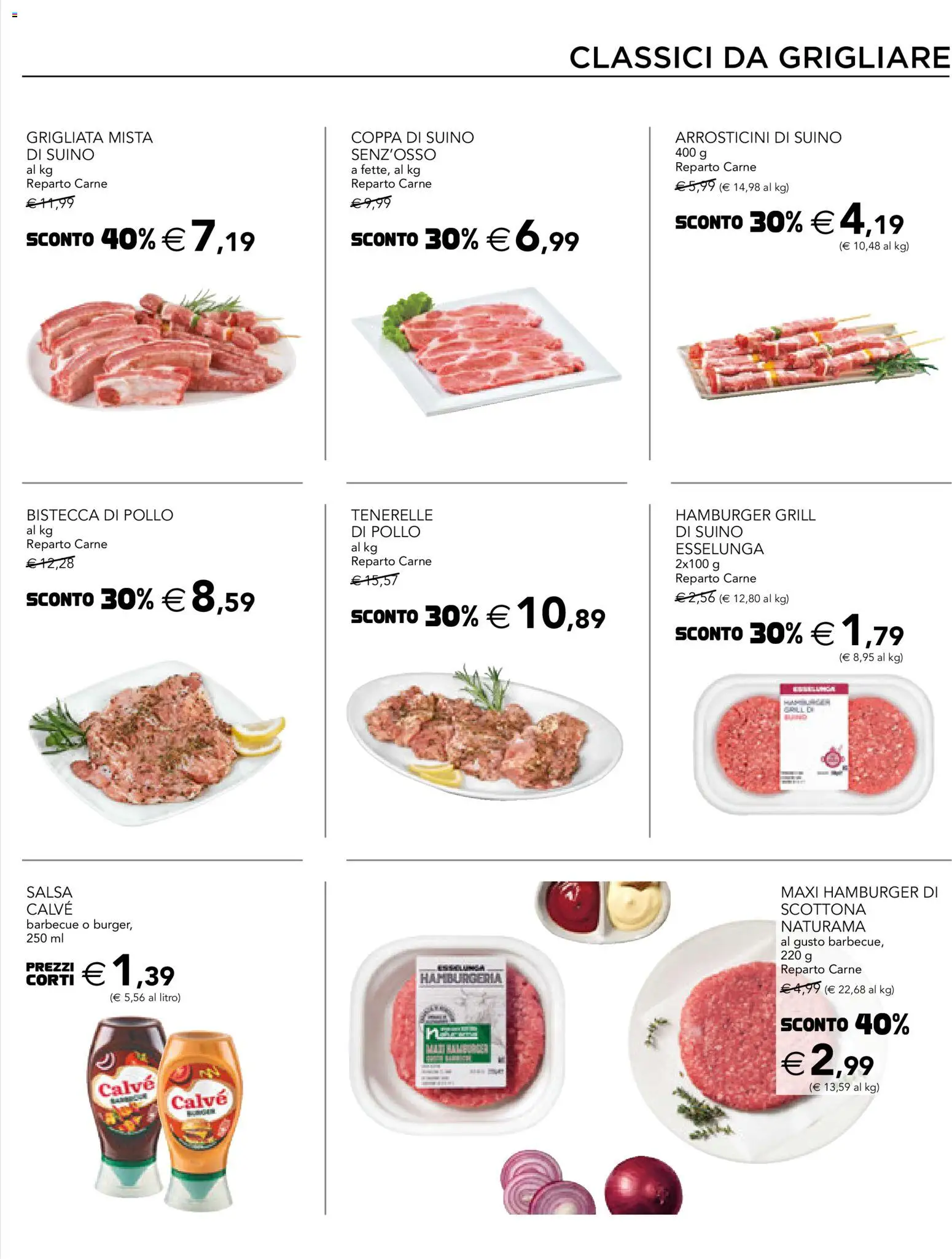 Volantino Esselunga S del 28.05.2026 | Pagina: 3 | Prodotti: Pollo, Salsa, Barbecue, Hamburger