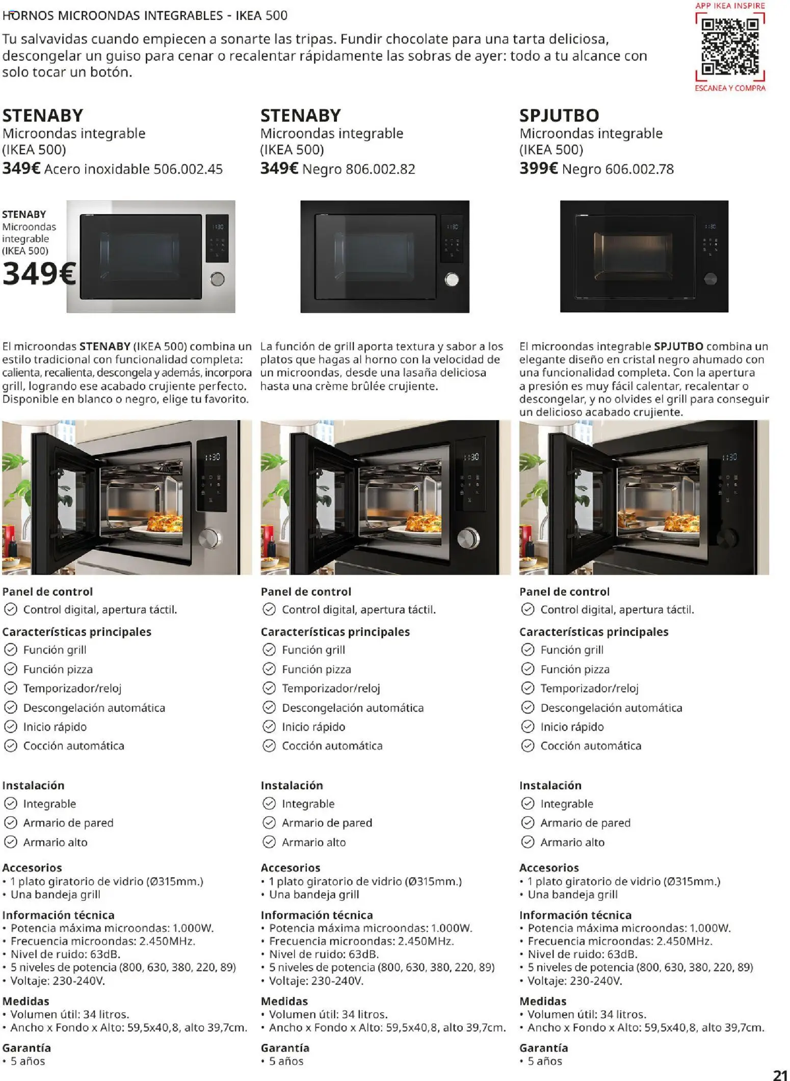 IKEA - Electrodomésticos │ válido desde el 01/09/2026 | Página: 21 | Productos: Tarta, Pizza, Bandeja, Armario