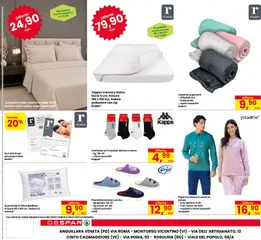 Anteprima del volantino Despar volantino Cinto Caomaggiore valido a partire dal 17/09/2026 | Pagina: 24 | Prodotti: Pigiama, Letto matrimoniale, Coperta, Coprimaterasso