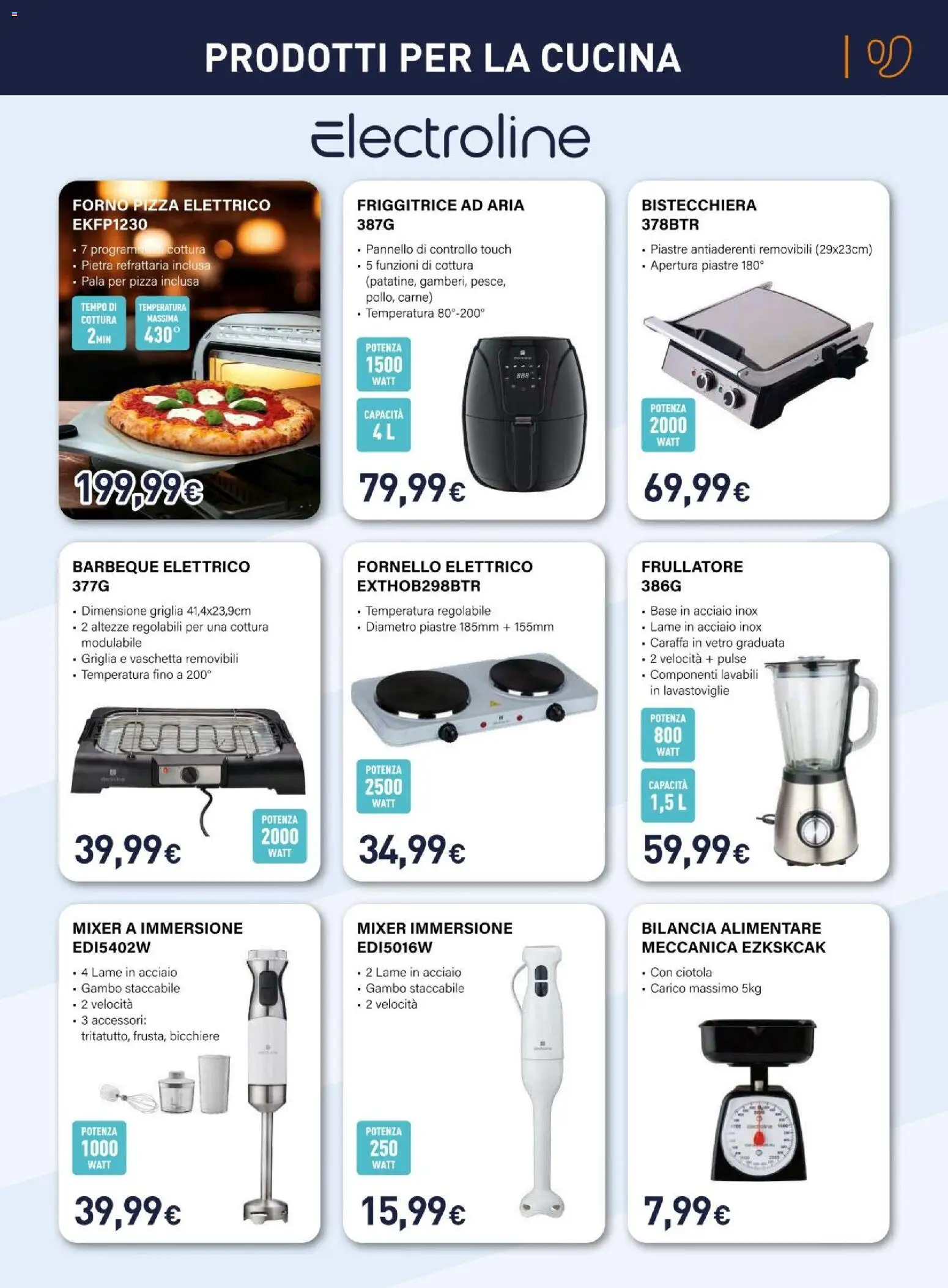 Volantino Unieuro del 11.06.2026 | Pagina: 7 | Prodotti: Friggitrice ad aria, Bistecchiera, Forno, Friggitrice