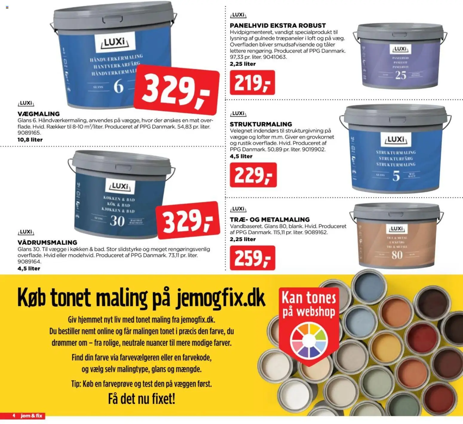 Jem & fix tilbudsavis – gyldig fra 01/11/2026 | Side: 4 | Produkter: Maling, Bad